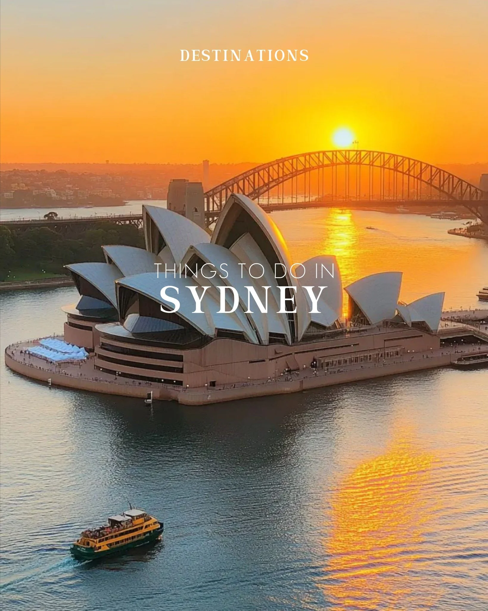 Sydney is this mix of ocean light, city edges, and a pace that makes you wonder why everything can&rsquo;t be this easy.

Mornings start by the water, afternoons shift into beaches or galleries,
and nights fall over a skyline that somehow feels both 