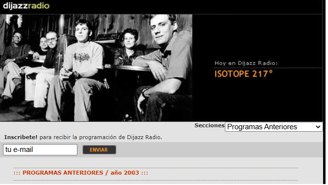 Sitio web 2003