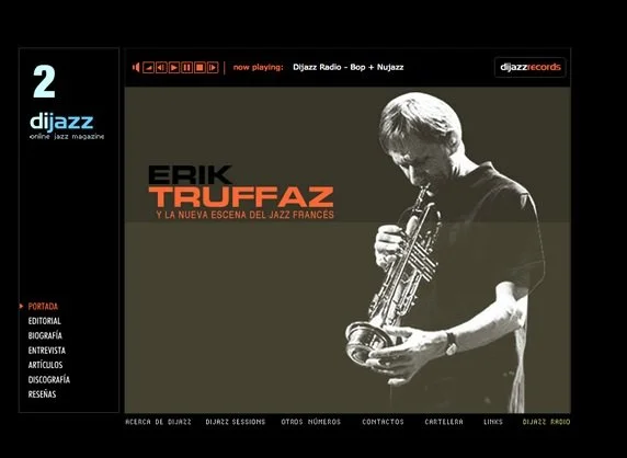 Dijazz / Online Jazz Magazine. Tomo II. Diseño gráfico: Andrea Pérez Dalannays.