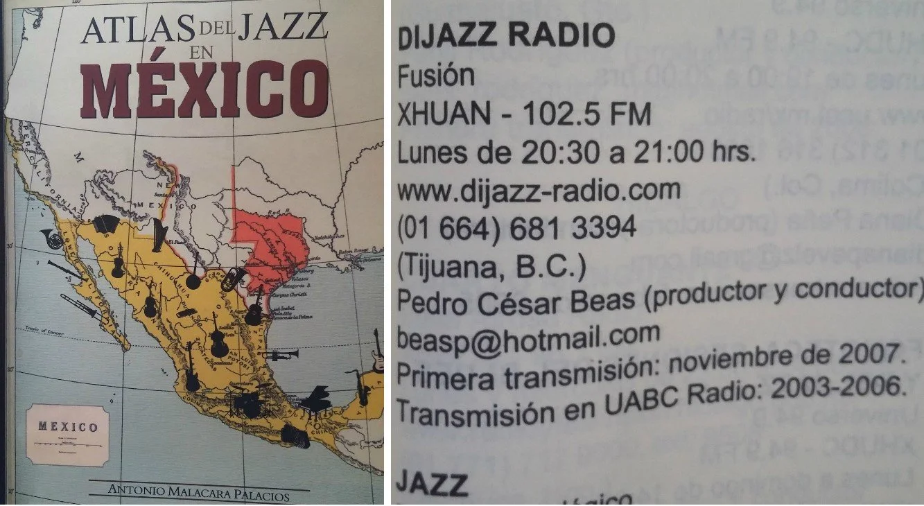 Malacara, A. (2016). Atlas del jazz en México. Secretaría de Cultura; LXIII Legislatura, Cámara de Diputados; Taller de Creación Literaria En el Borde.