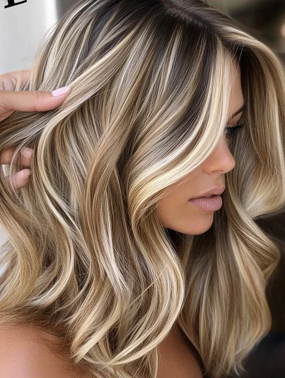 Top Brown Hair with Blonde Highlights Ideas for a Radiant Glow! ✨.jpg