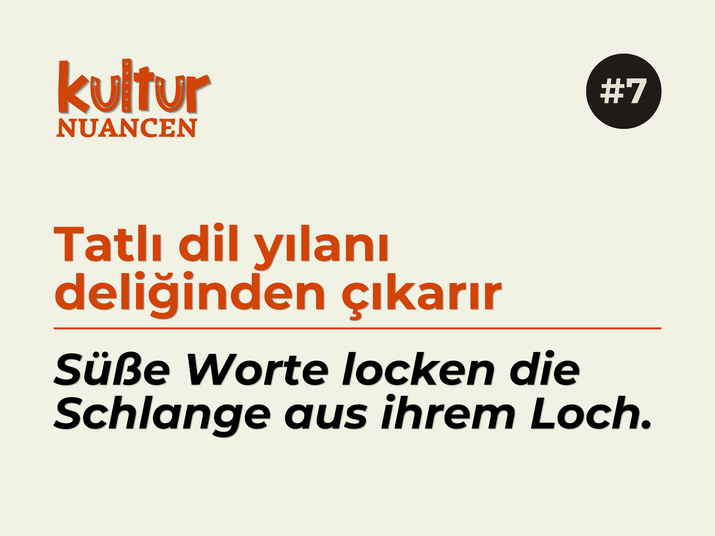 Das Bild zeigt den Titel eines Videos oder Artikels auf Türkisch, der sich mit dem Thema Zutaten für leckere Kekse beschäftigt, sowie einen Untertitel auf Deutsch, der eine süße Wörter schlägt, die die Schelme aus ihrem Loch locken.