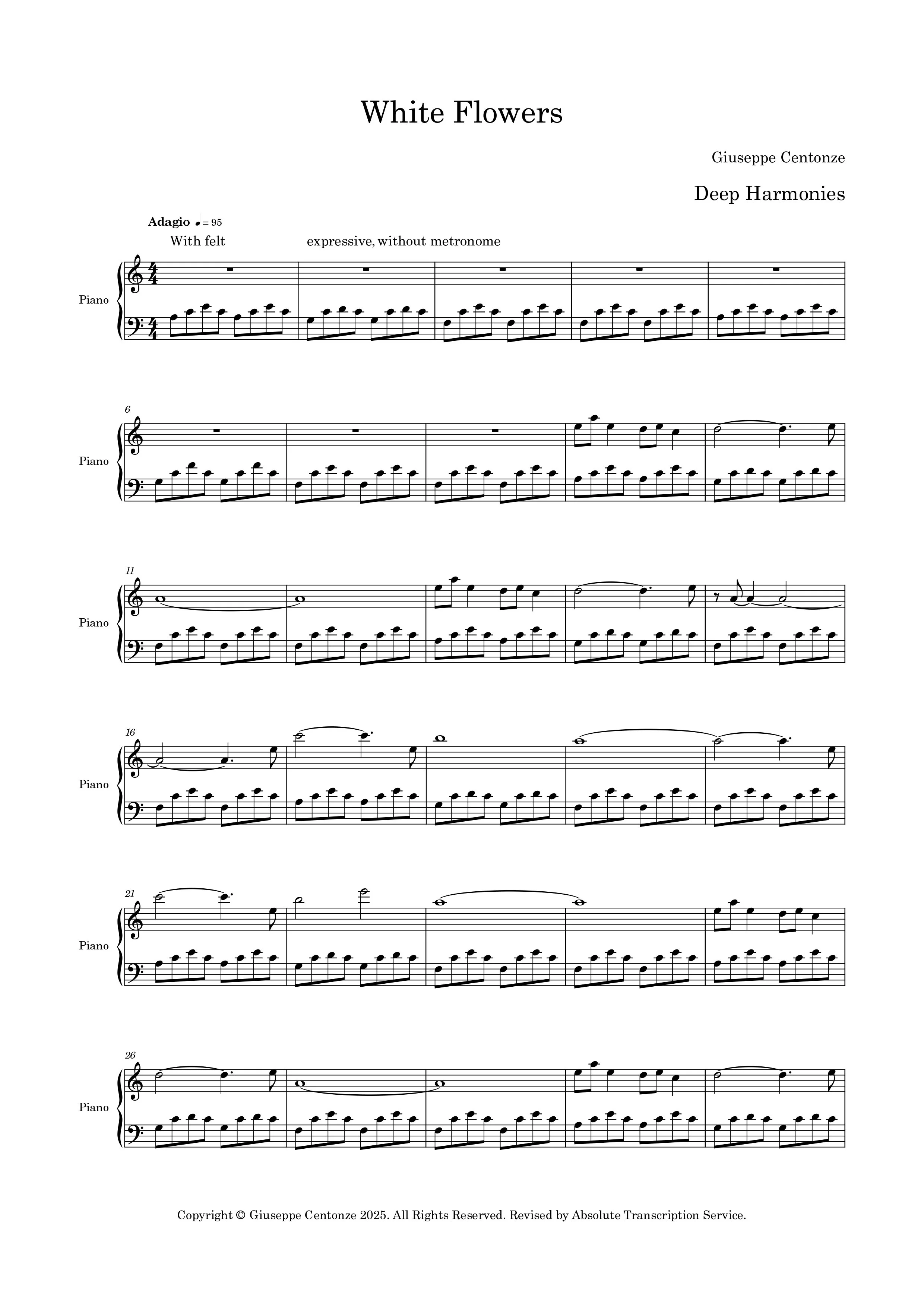 WHITE FLOWERS (FULL SCORE)