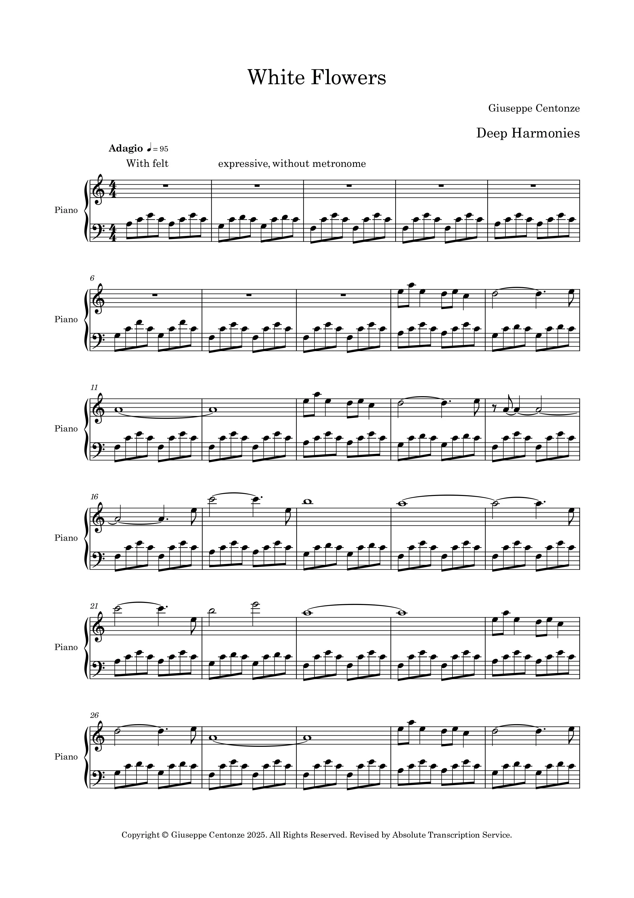 WHITE FLOWERS (SOLO PIANO)