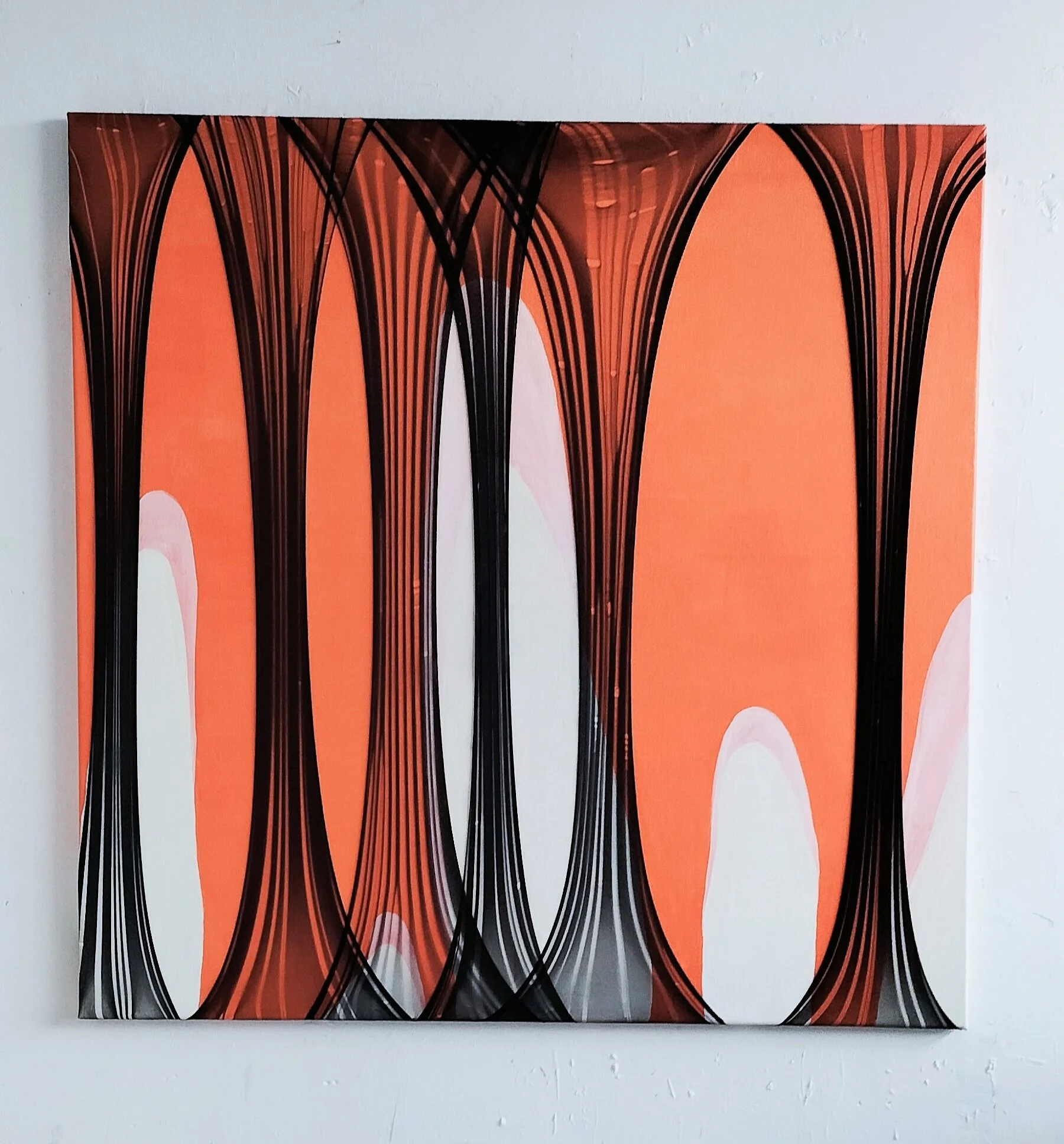 Clementine Oomes / Palazzo / gemengde techniek op canvas / 110 x 110 cm / 2024