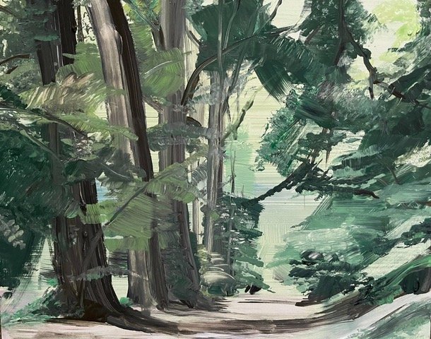 Marly Hendricks, Untitled, 2024, olieverf op paneel, 24 x 30 cm, uniek