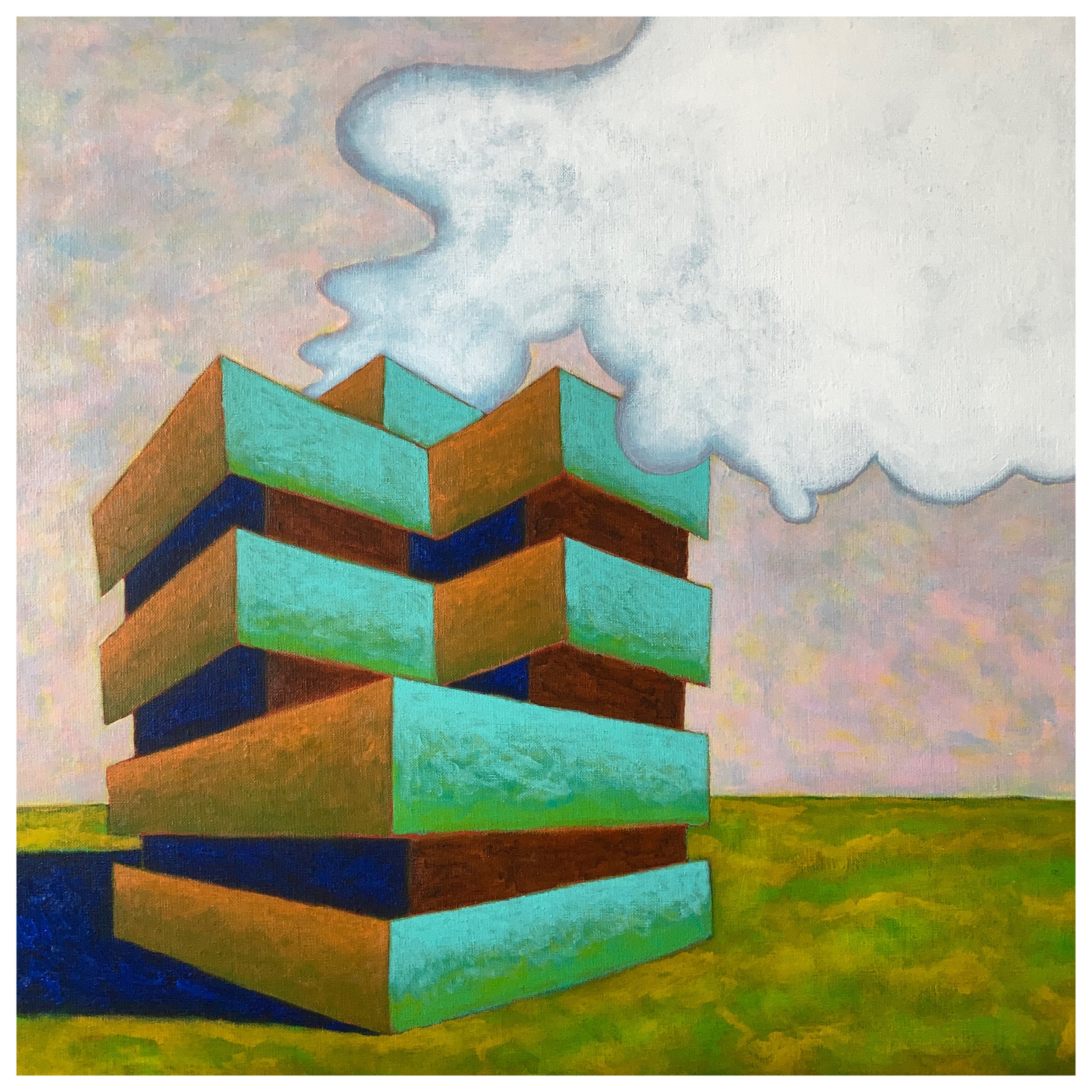 Untitled, 2023, acryl op linnen, 60 x 60 cm