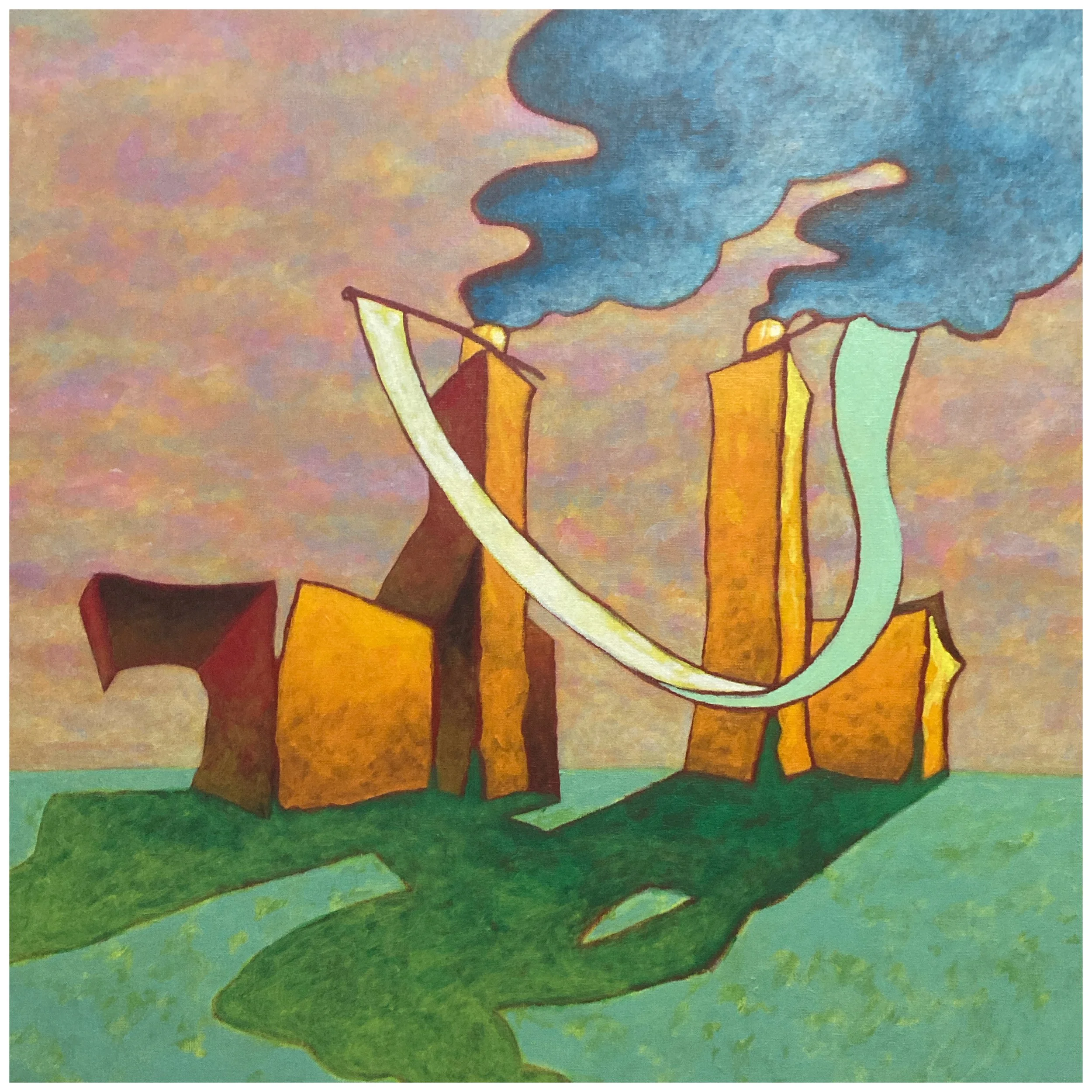 Untitled, 2023, acryl op linnen, 60 x 60 cm