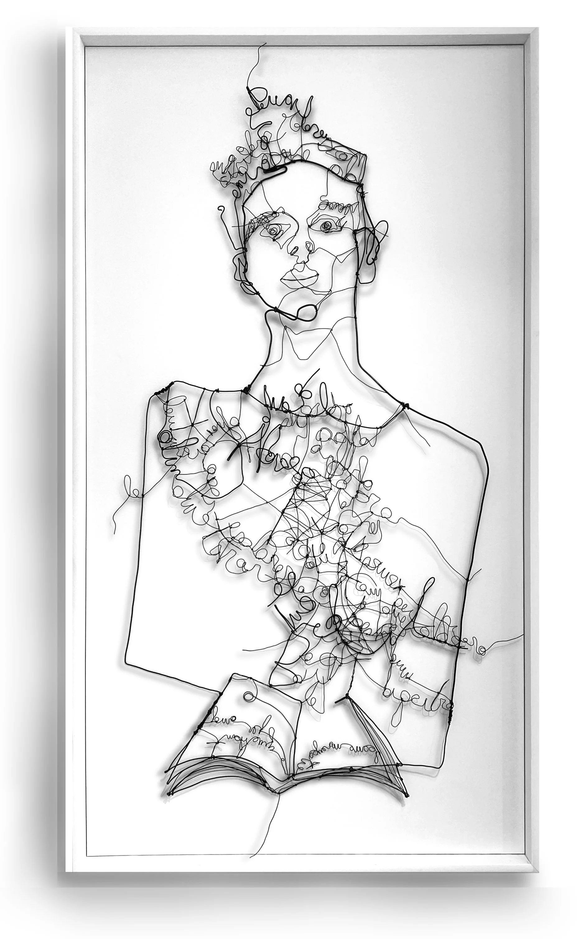 “La escritora” (The Writer), 144 x 79 cm