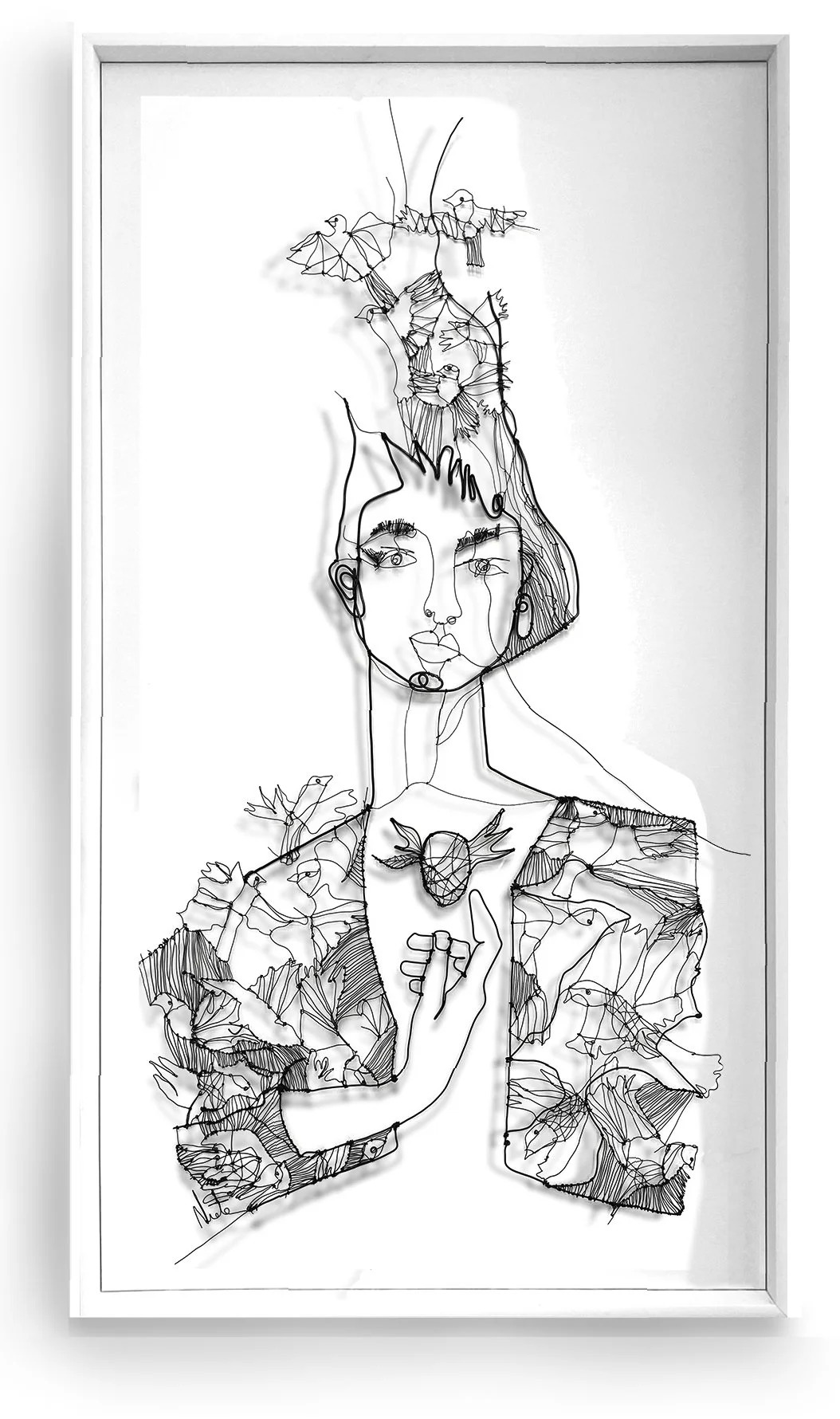 “Diamante blanco” (White diamond), 146 x 81 cm