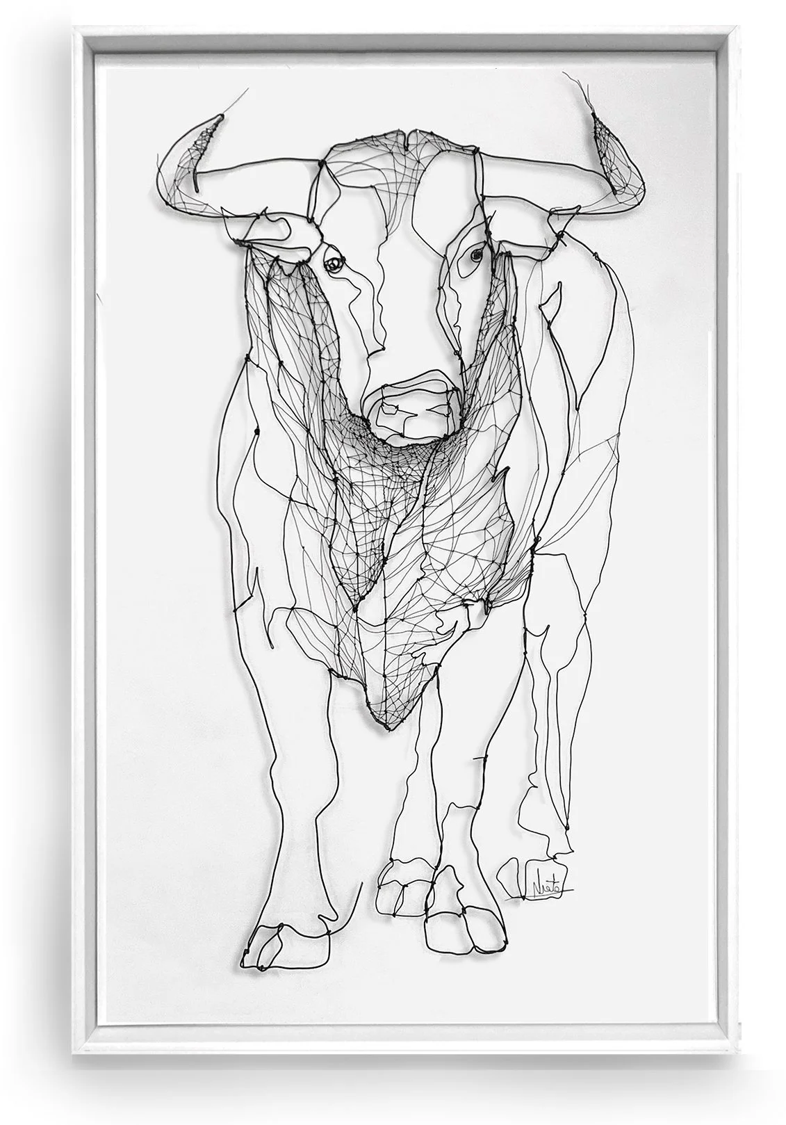 “Toro carbonero” (Carbon bull), 135 x 70 cm