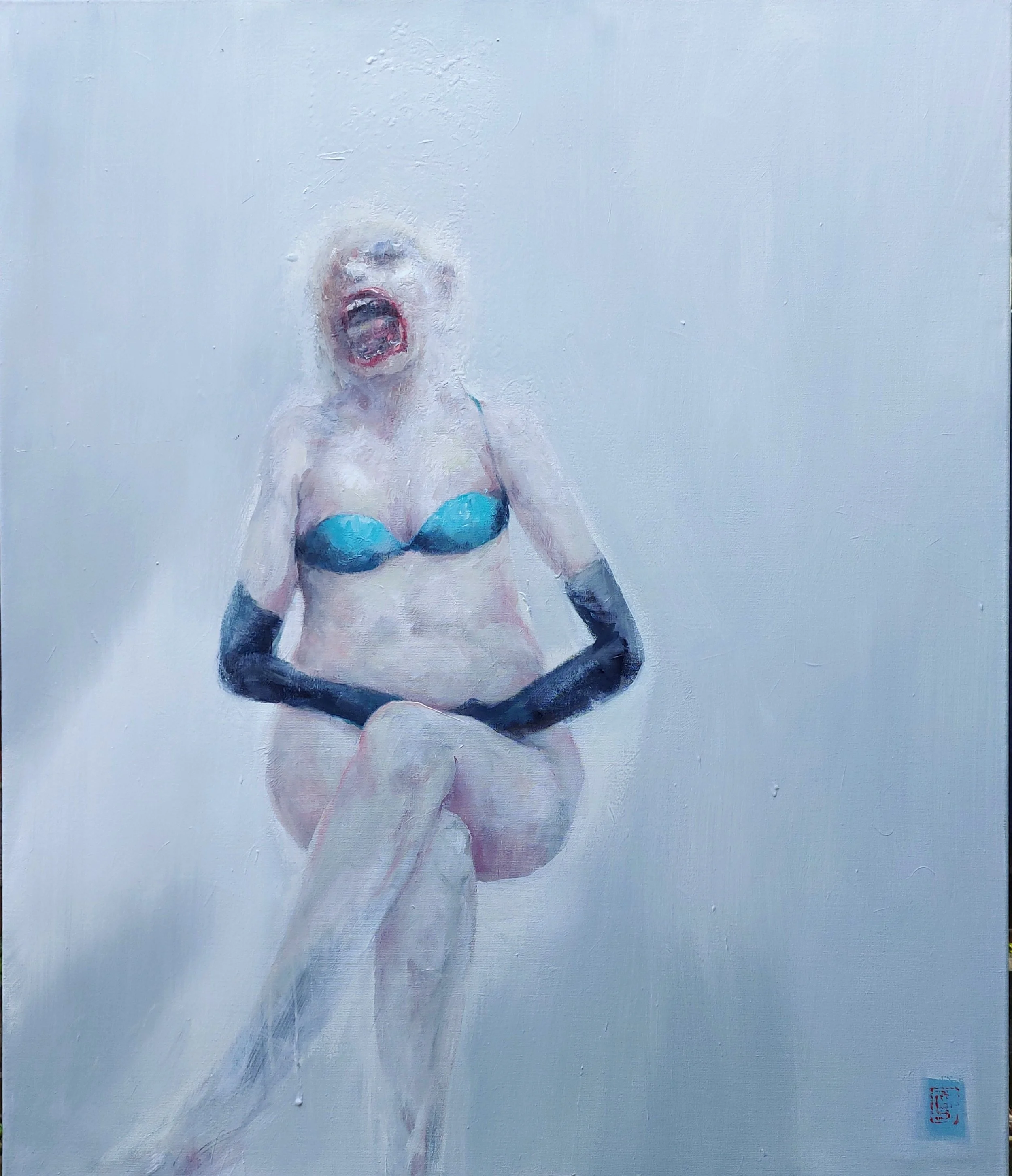 C,est ma bouche, 120 x 100cm
