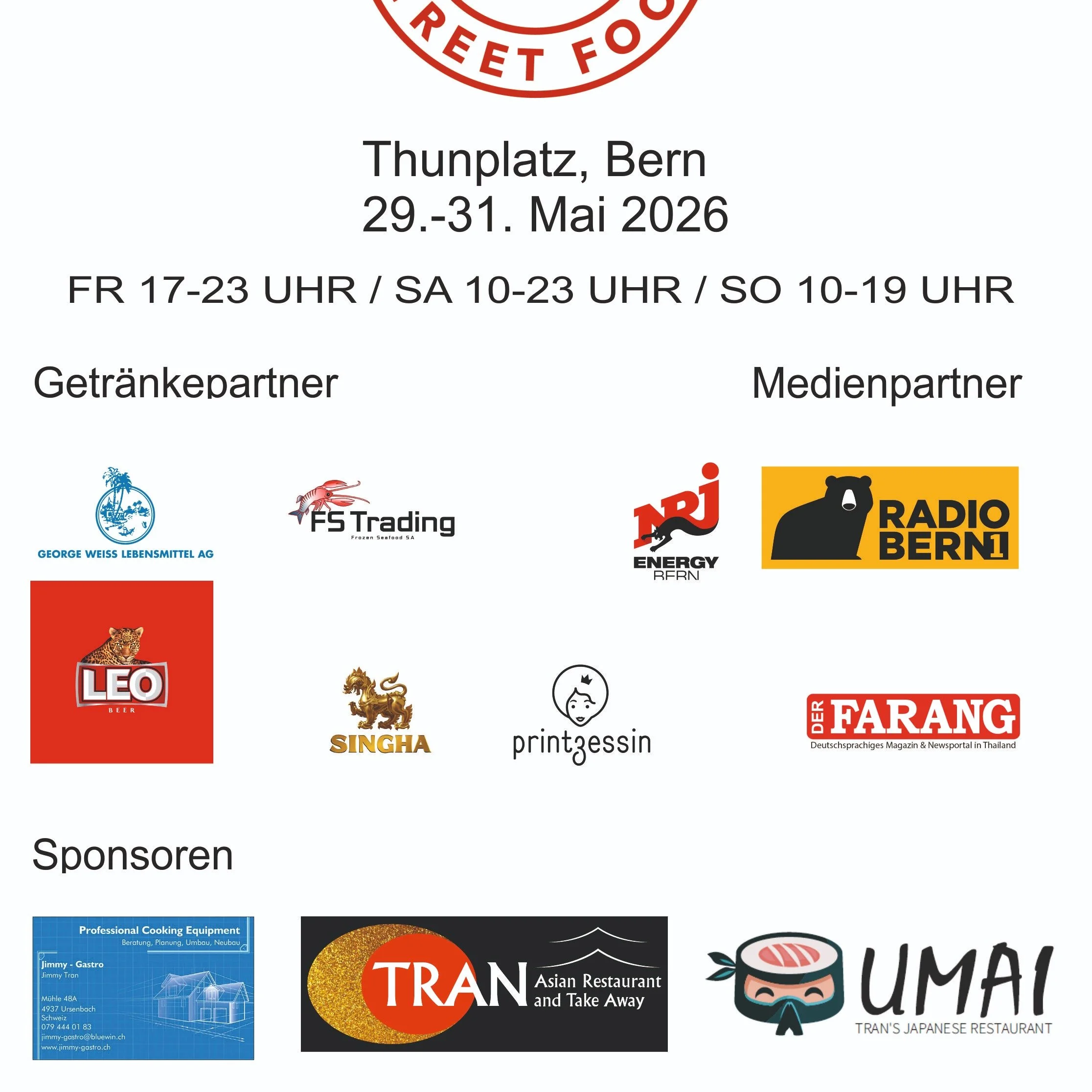 Jimmy Events Asianstreetfood bei Thunplatz ist wieder da.💙
Asiaten K&uuml;che verw&ouml;hnt euch auch dieses Jahr wieder mit seinen beliebten asiatischen Spezialit&auml;ten.😋
Vorbeikommen, geniessen und Festivalstimmung erleben! 🎉