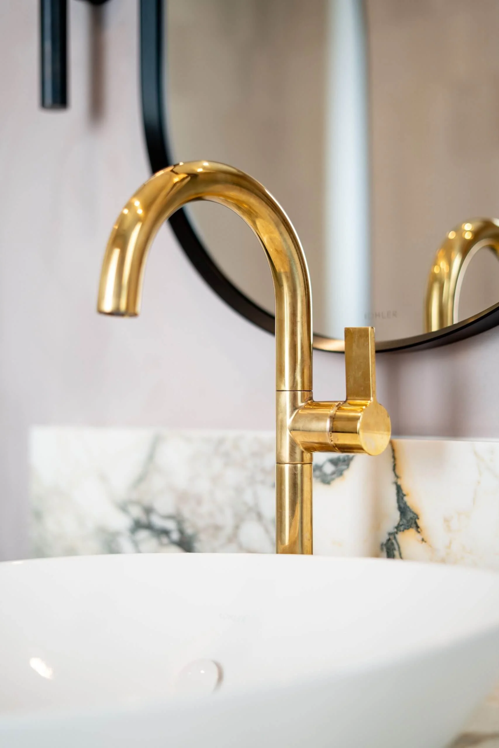 Kohler Veil vessel basin in Toorak bathroom renovation