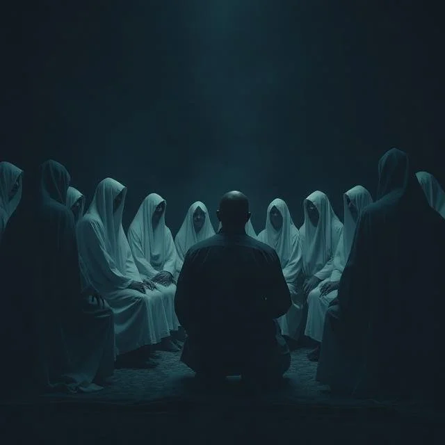 A swarm of cannibals
