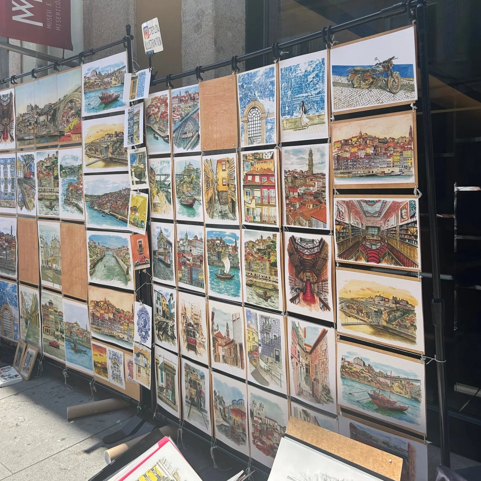 Art sold on the side of the road (yes I bought one)