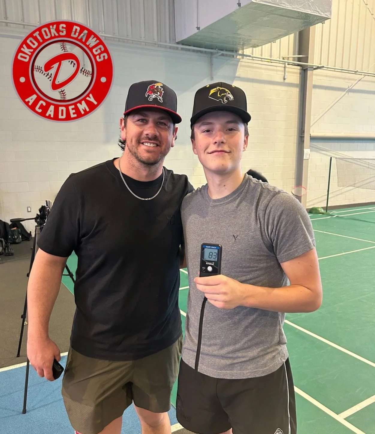 This is what a full offseason of work looks like 💪

Putting in the work all winter with Coach Andrew Case &amp; CP &mdash; consistent reps, intent behind every throw, real development.

Huge congrats to @gavsnow_123 committing to @okotoksdawgsacadem