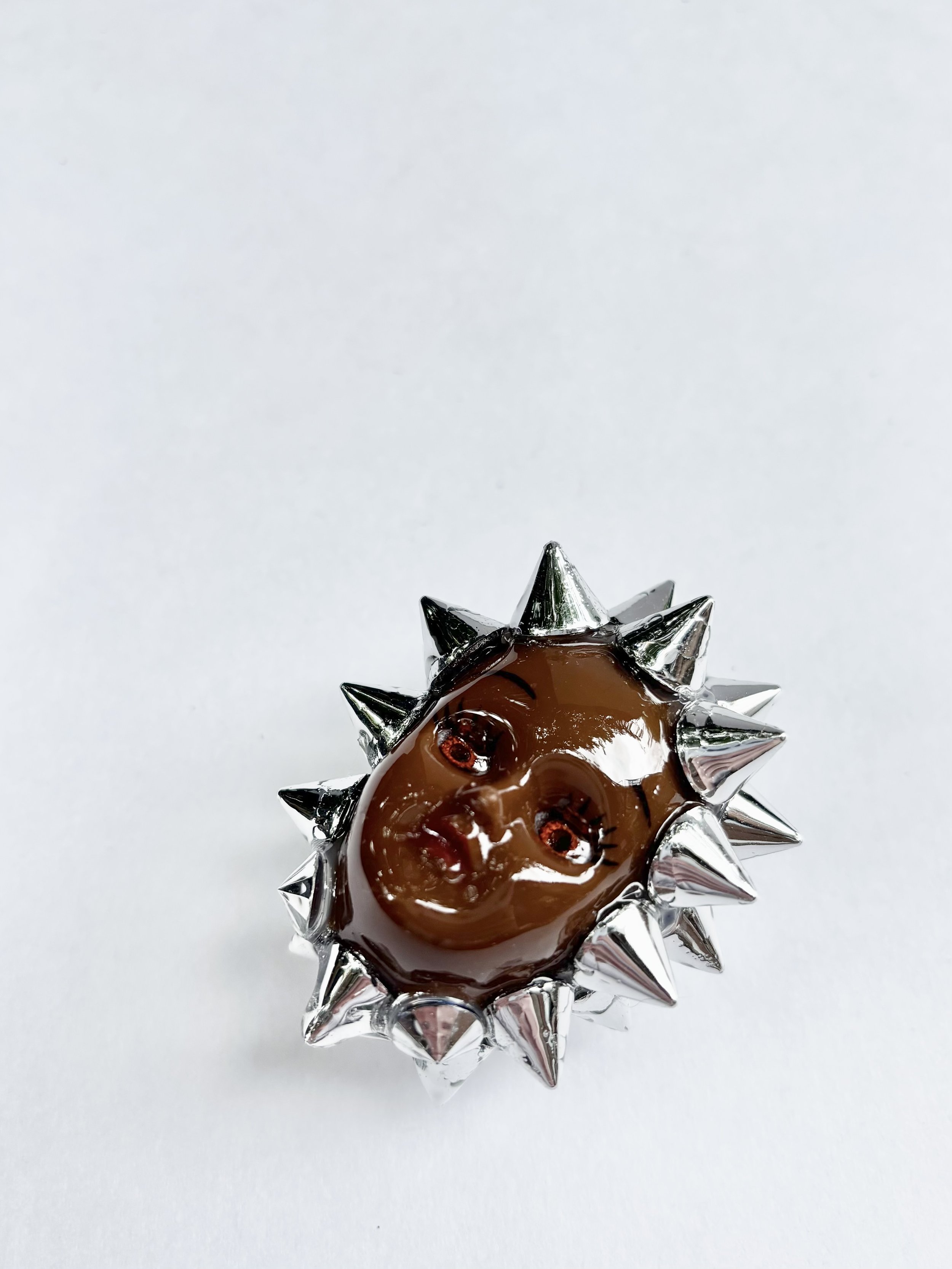 Spiked Doll Head Pendant