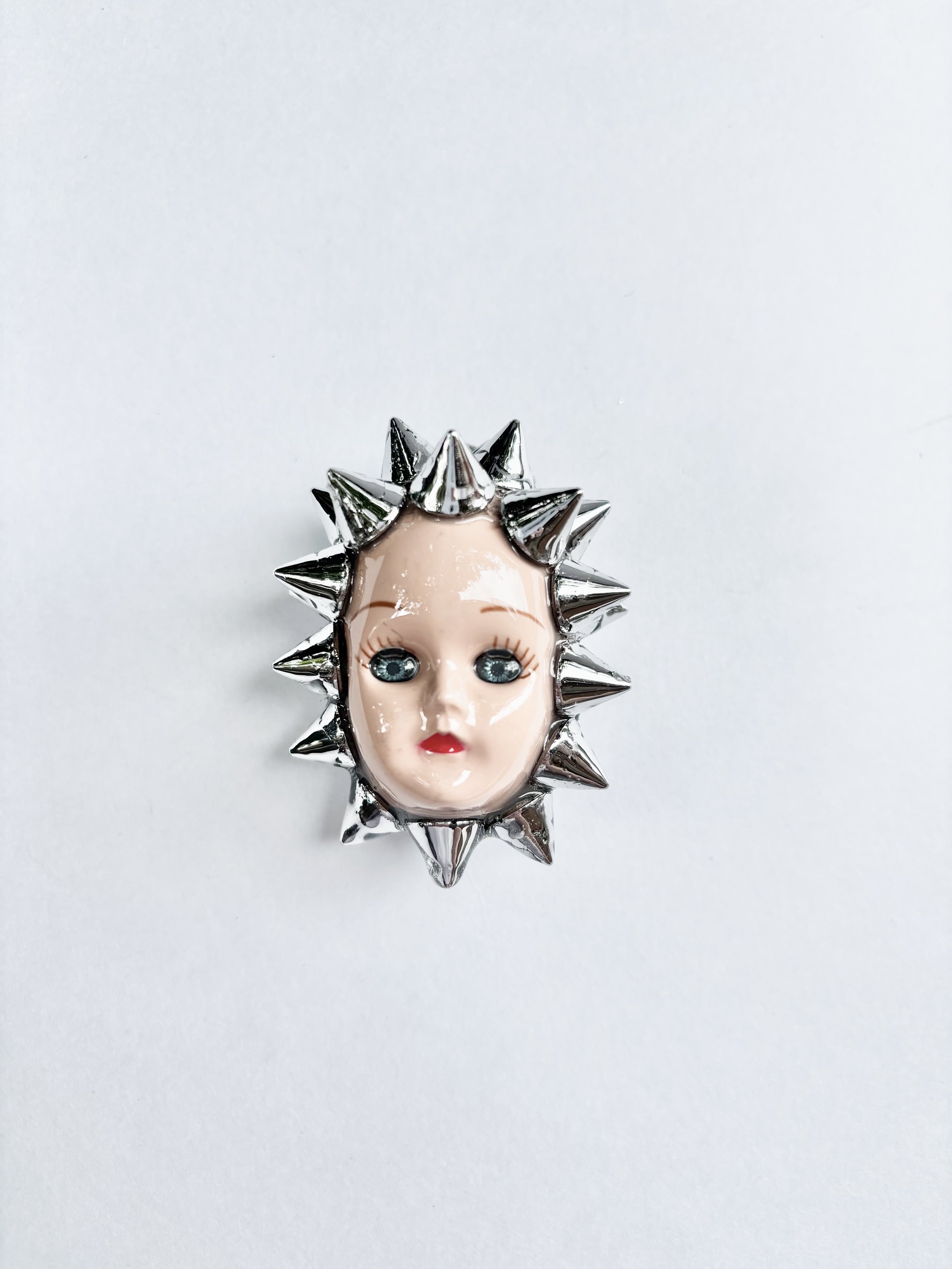 Spiked Doll Head Pendant