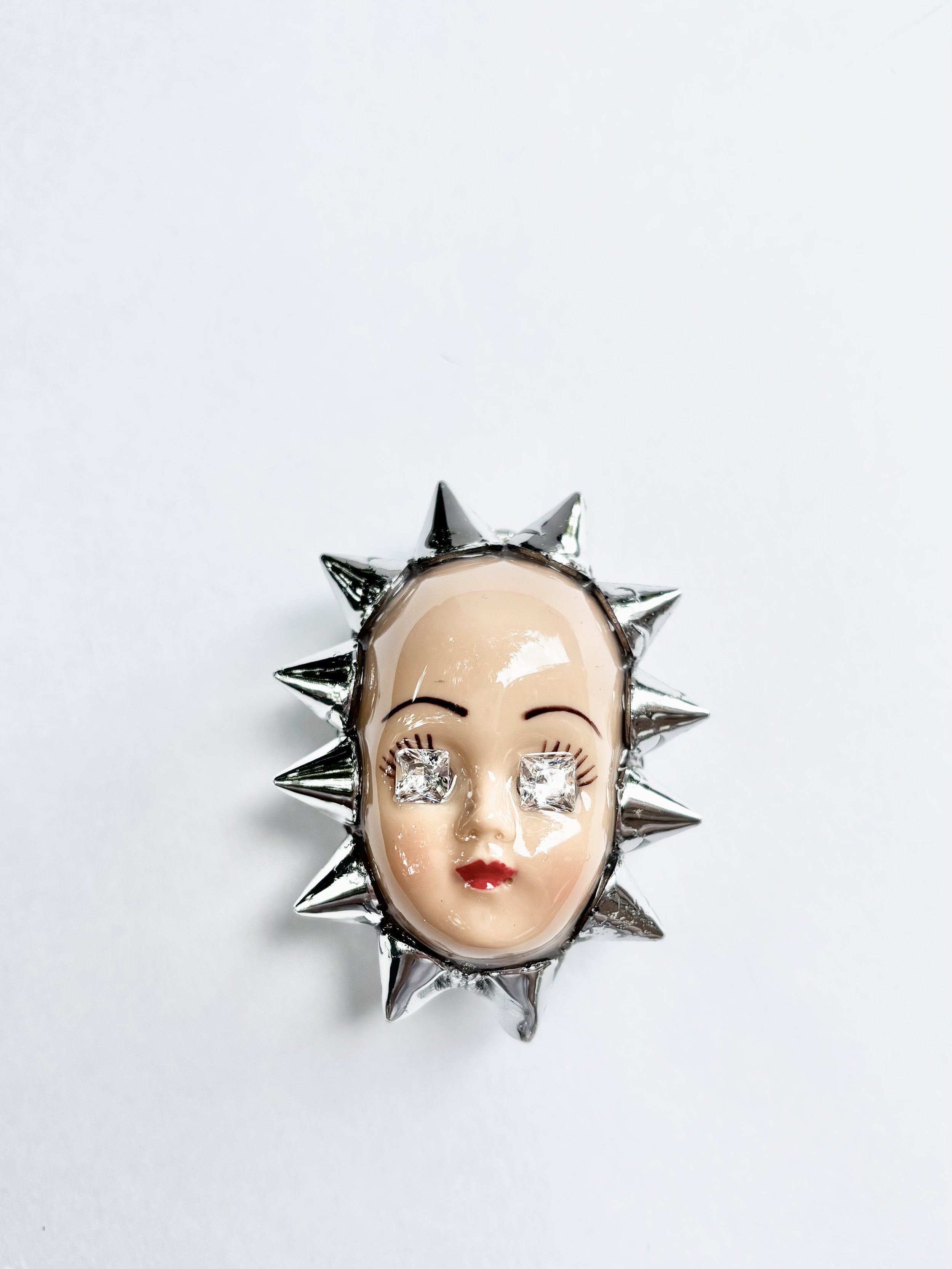 Spiked Doll Head Pendant