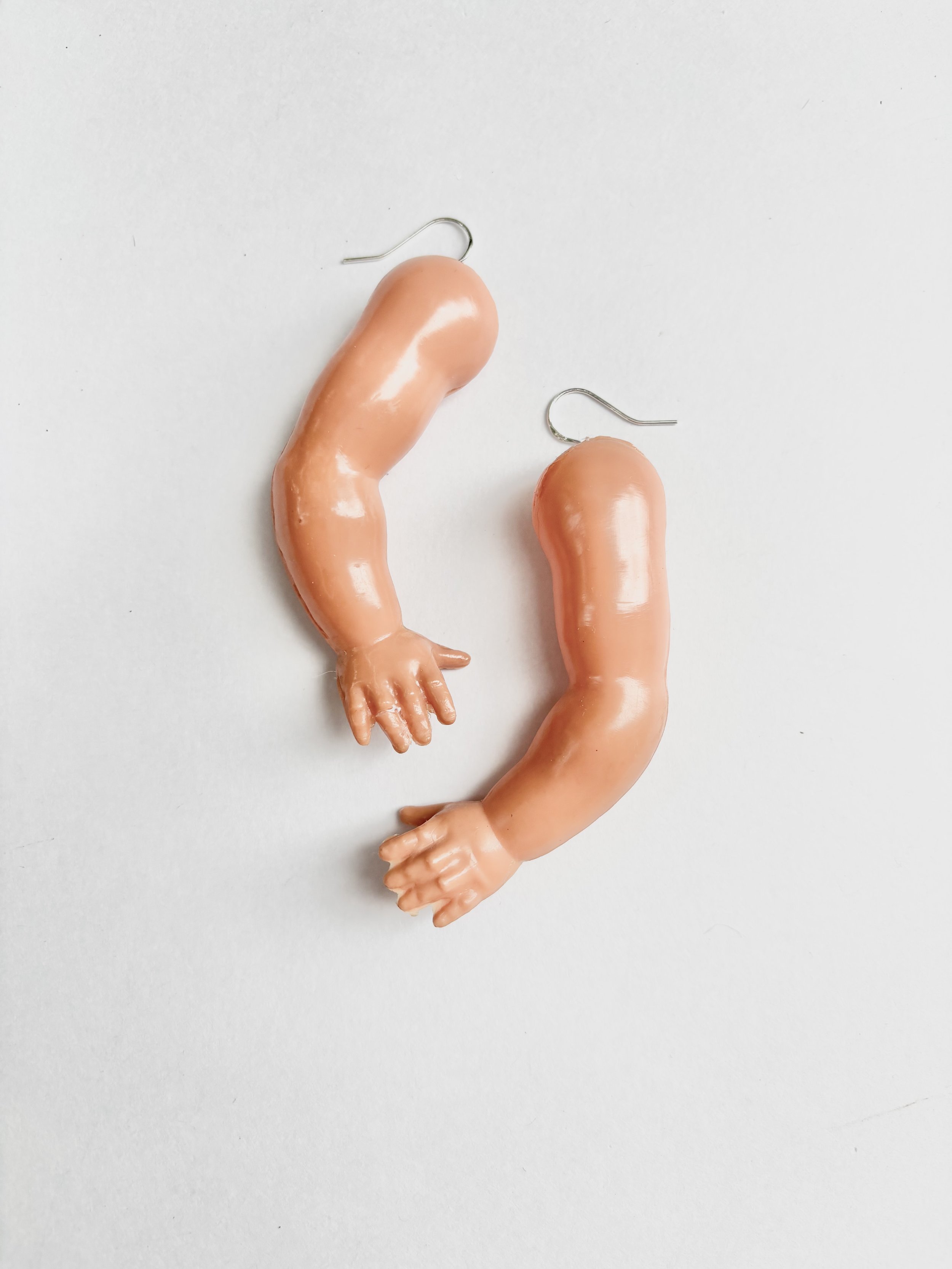 Large Baby Arm Earrings