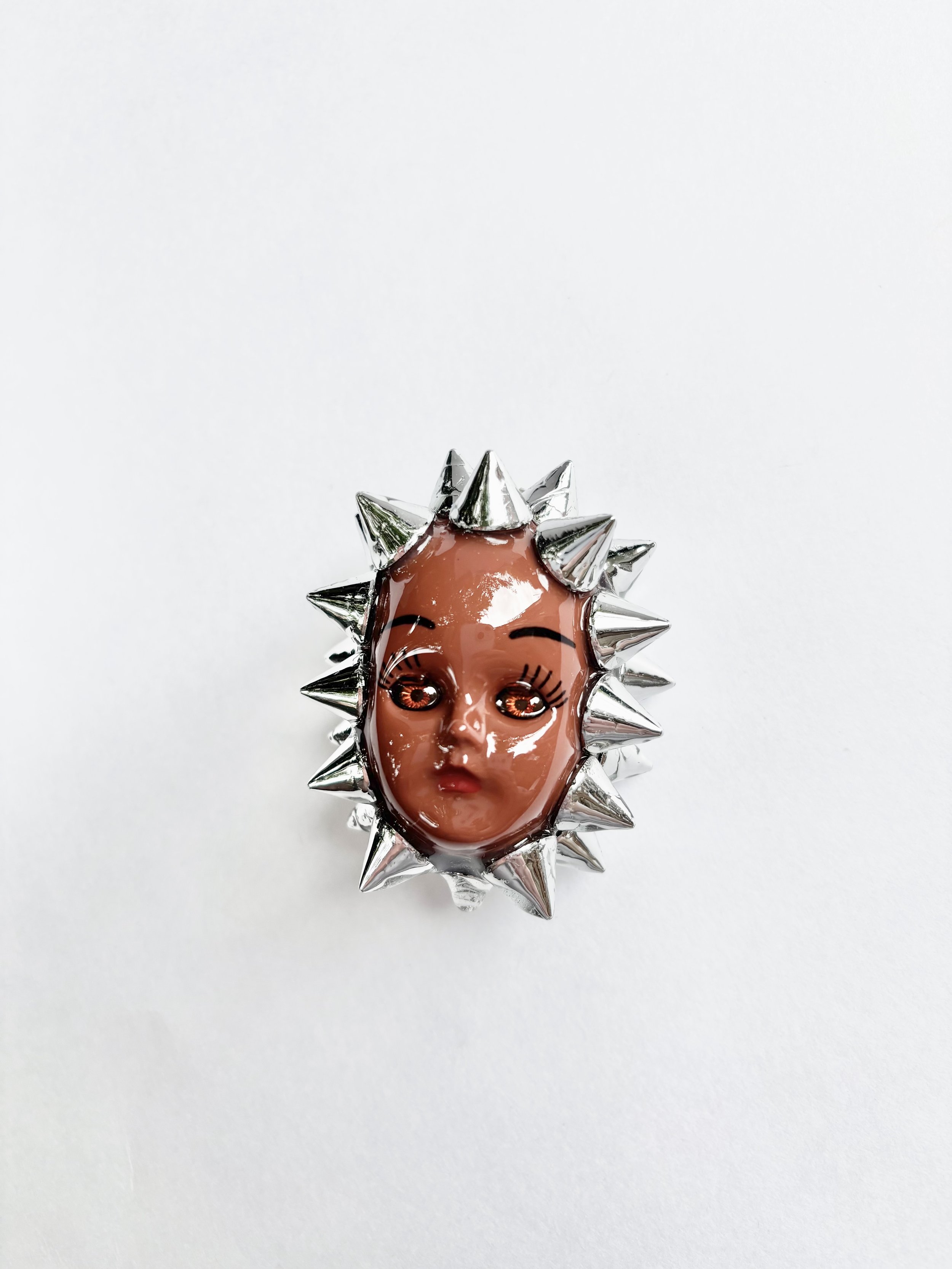 Spiked Doll Head Pendant