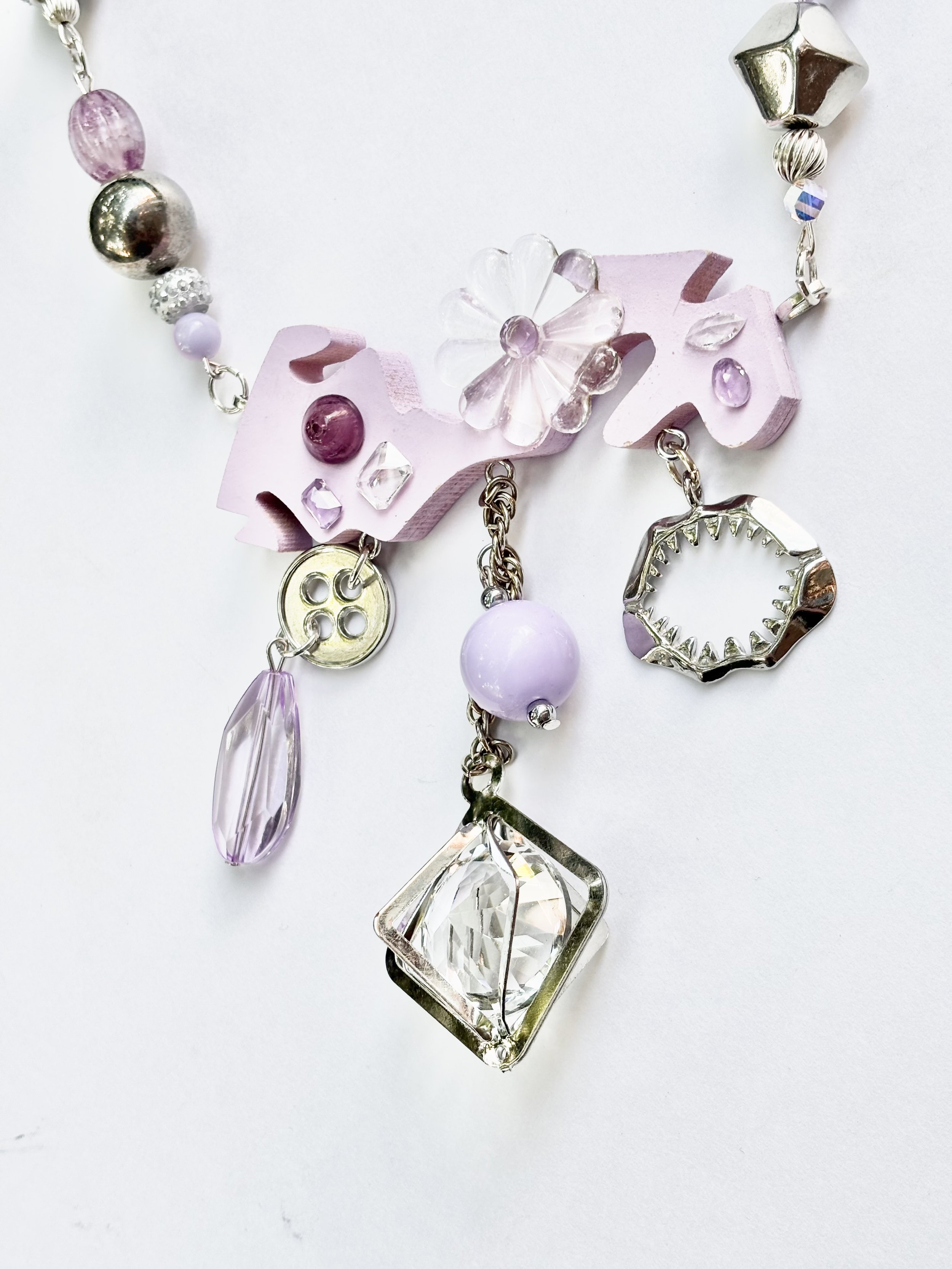 Purple Scrap Necklace