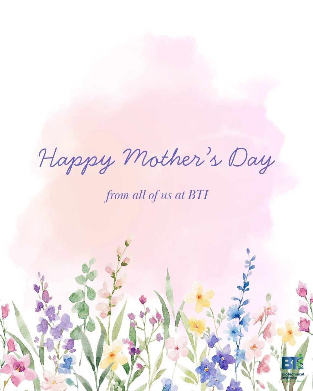 Wishing a very happy Mother's Day to all of the mother's and caregivers from all of us at BTI!

#BTIofMD #mothersday #biotech