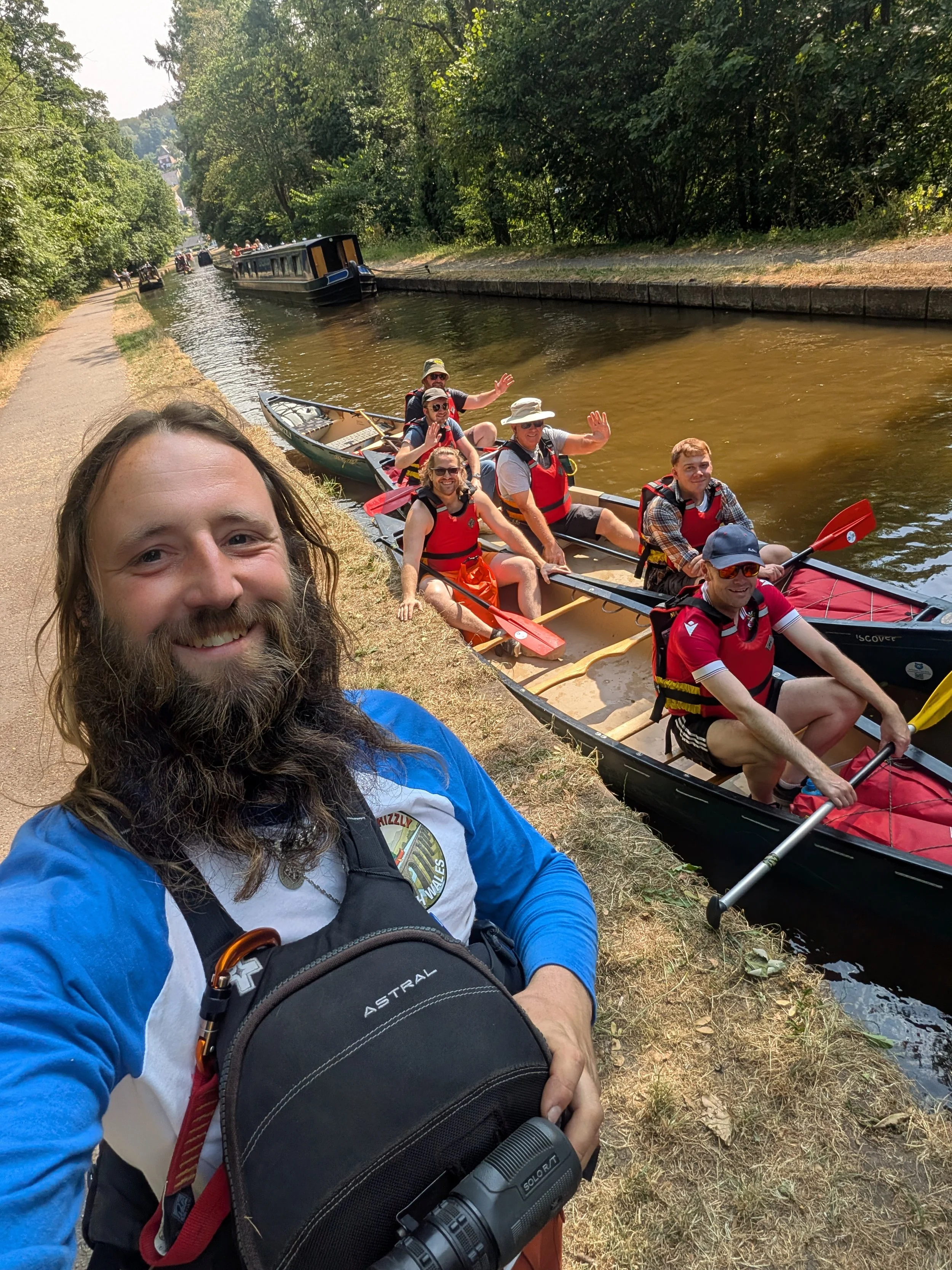 visit wrexham pontcysyllte aqueduct canoe trip guided by grizzly adventurer llangollen canal best things to do north Wales