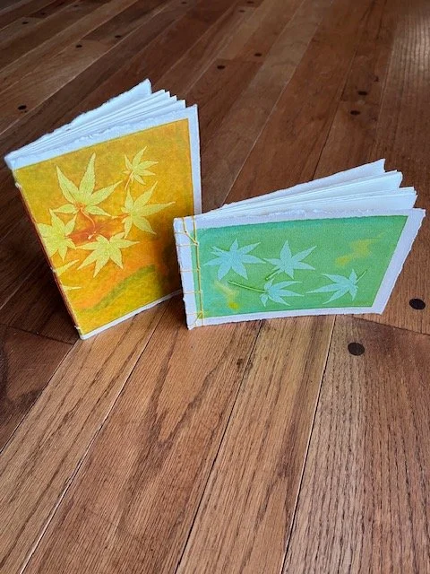 Japanese Maple Prints, Japanese Stab Binding
