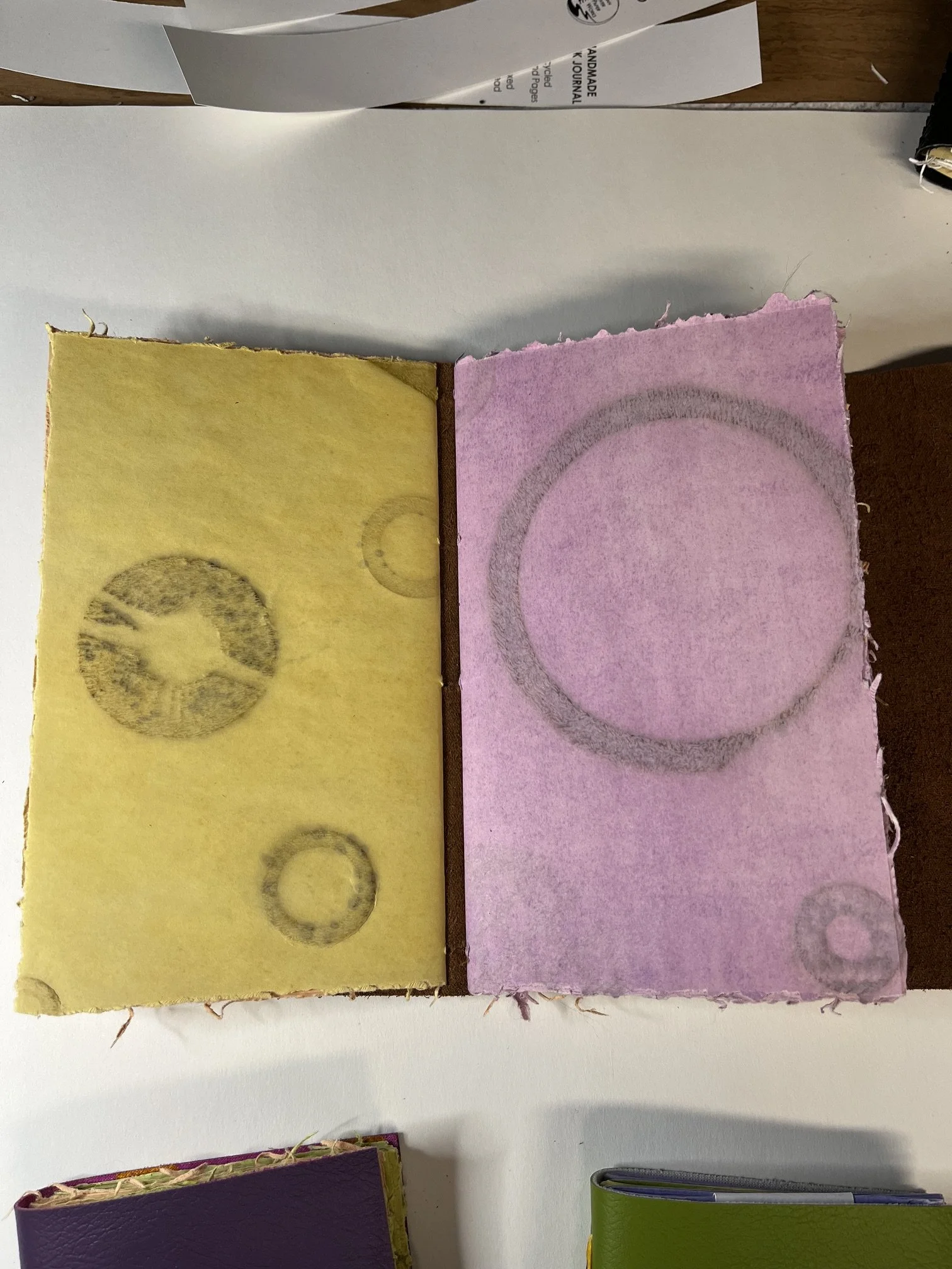 Hand Dyed SIgnatures (Book Art Studios Dyed and Gone to Heaven Method)