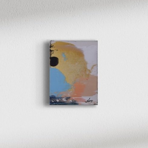 Cosimo 5 I 2023 I 18x24x1.6cm I Acryl auf Leinwand