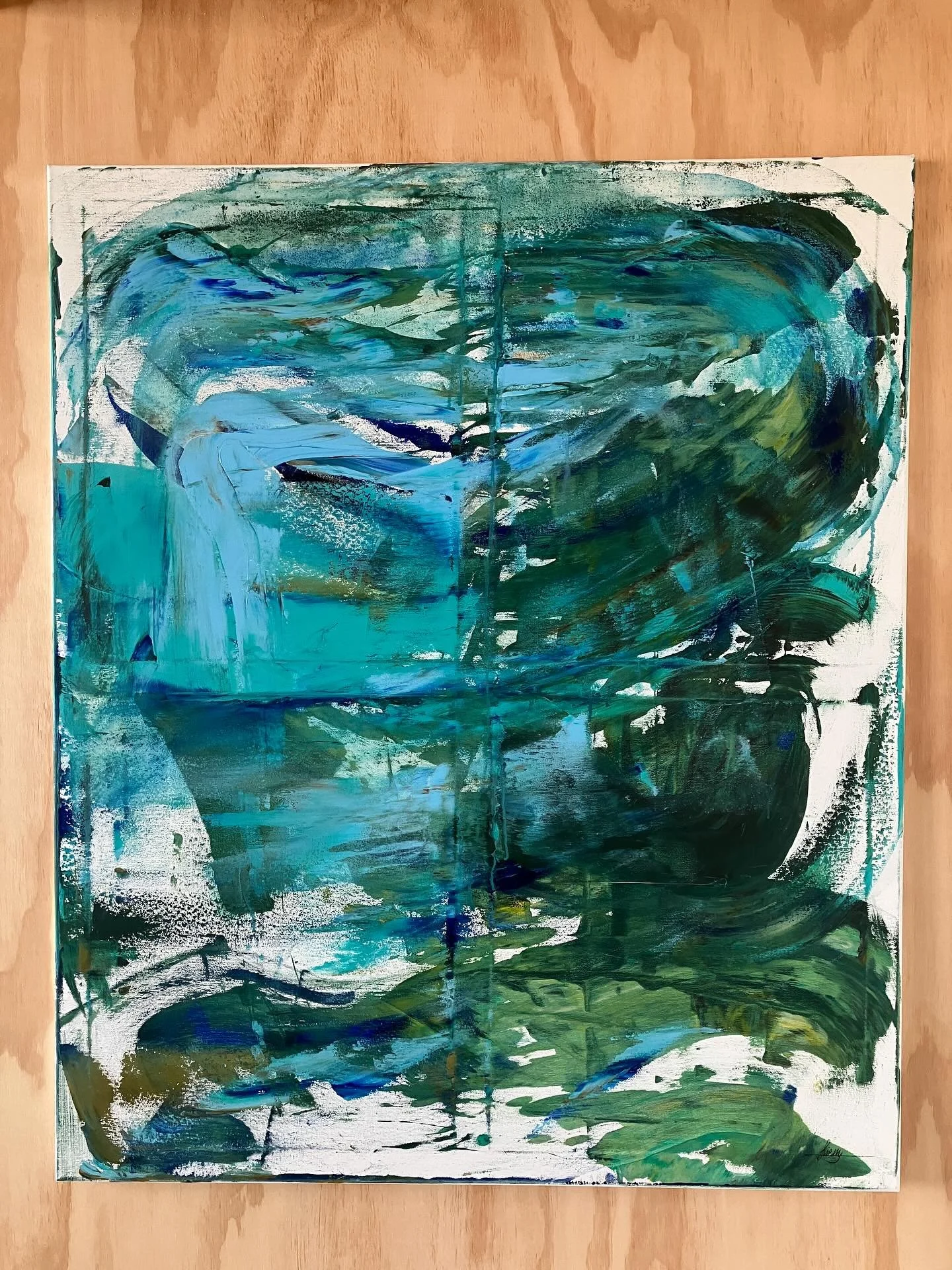 I tauch&auml; 4, 2023 
100cm x 120cm