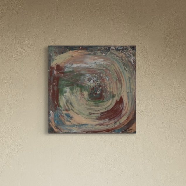 WLLW 11 I 2023 I 40x40x1.8 cm I Acryl auf Leinwand