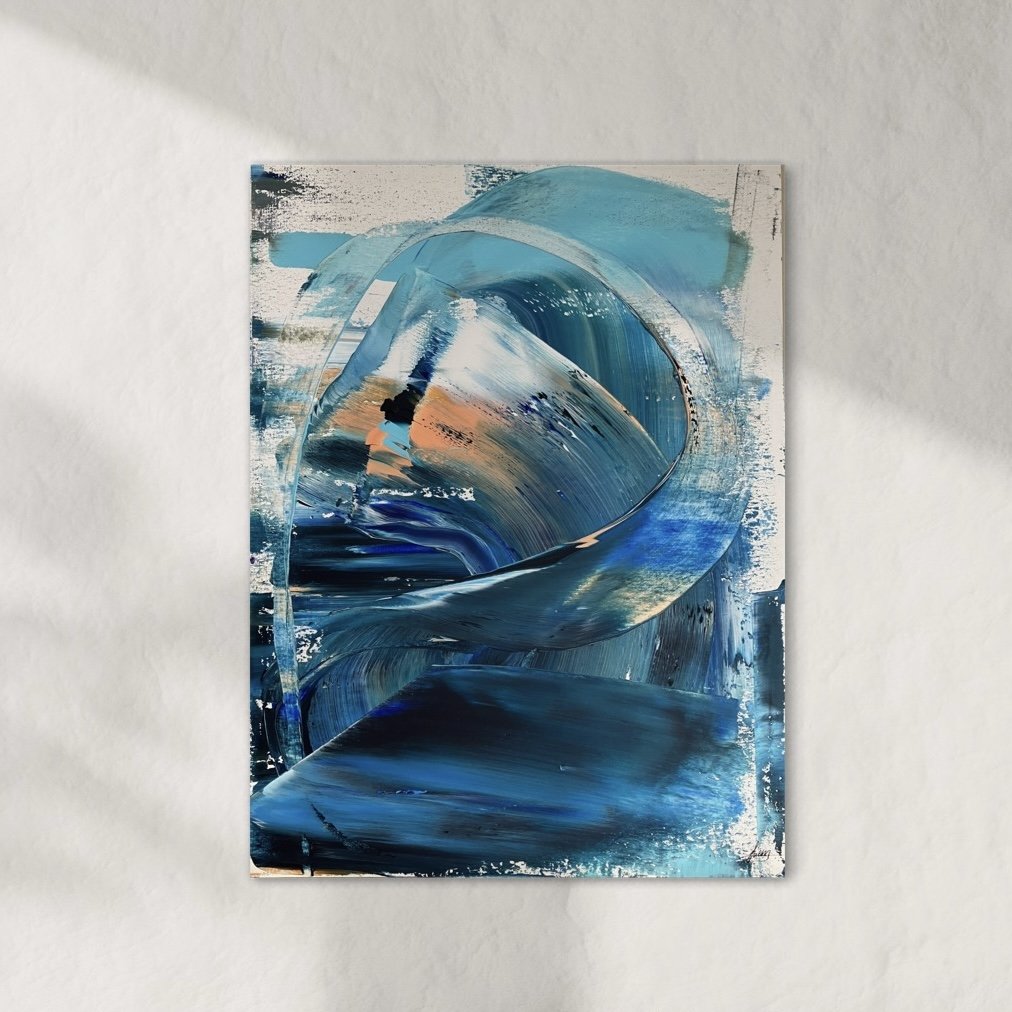 Verstecktes Glück 7 I 2023 I 60x80x0.4 cm I Acryl auf Malplatte I VERKAUFT