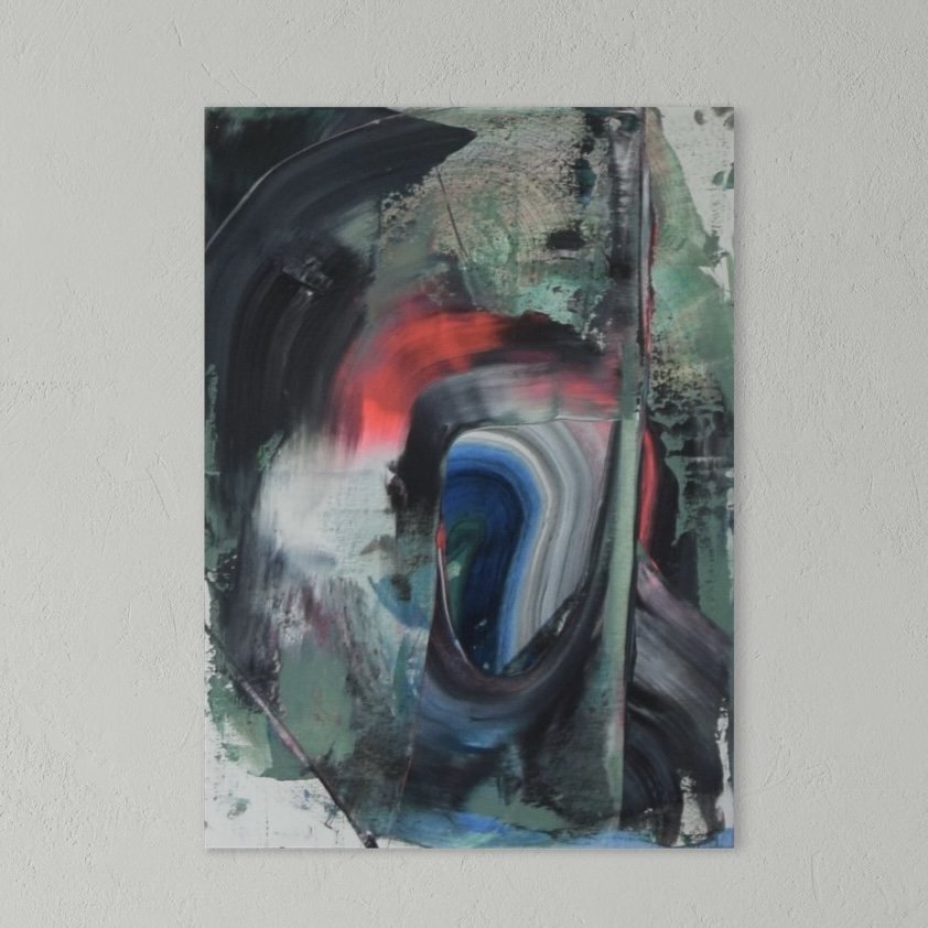 LEVDN 9 I 2023 I 50x70x0.4 cm I Acryl auf Malplatte