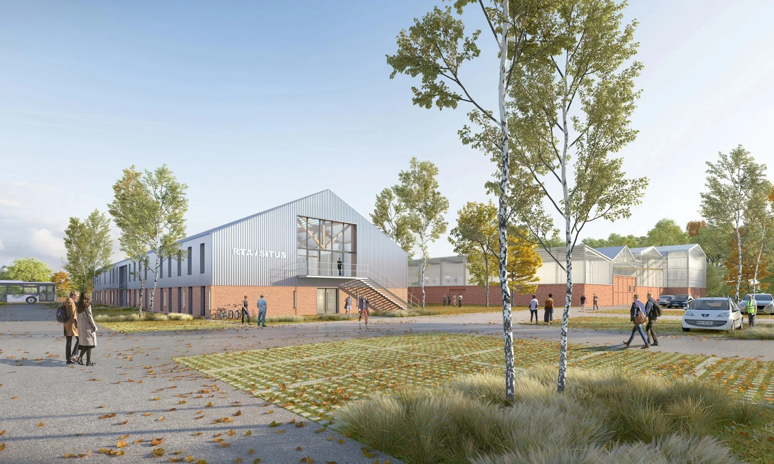 Atelier Cité Architecture  -  Reconversion du site Ceric en centre de maintenance et de stationnement bus  -  Soissons