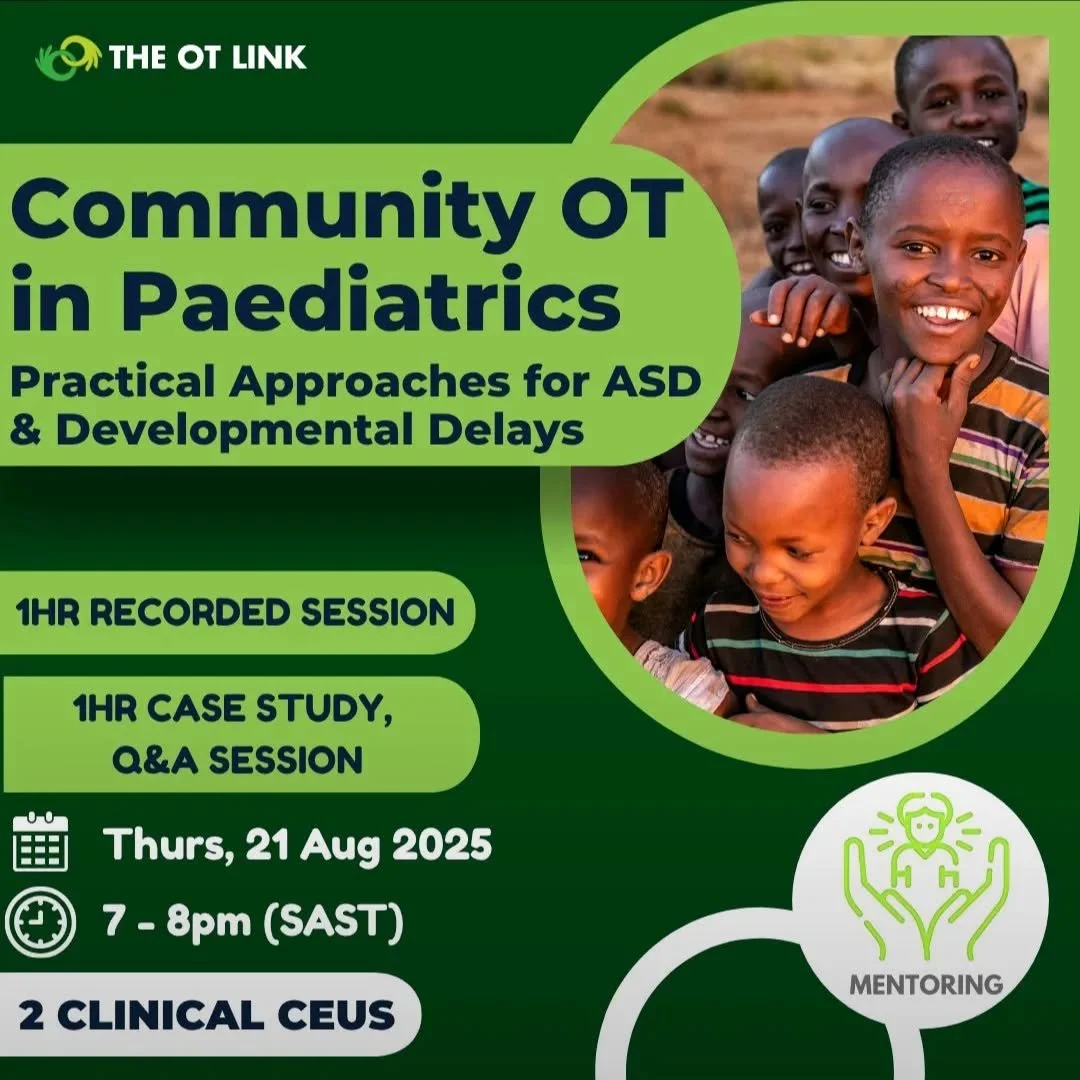 Community service occupational therapists - Join me &amp; other OTs for this important topic and panel discussion!

Looking forward to it 🌿

#occupationaltherapytraining #communityempowerment #developmentalsupport