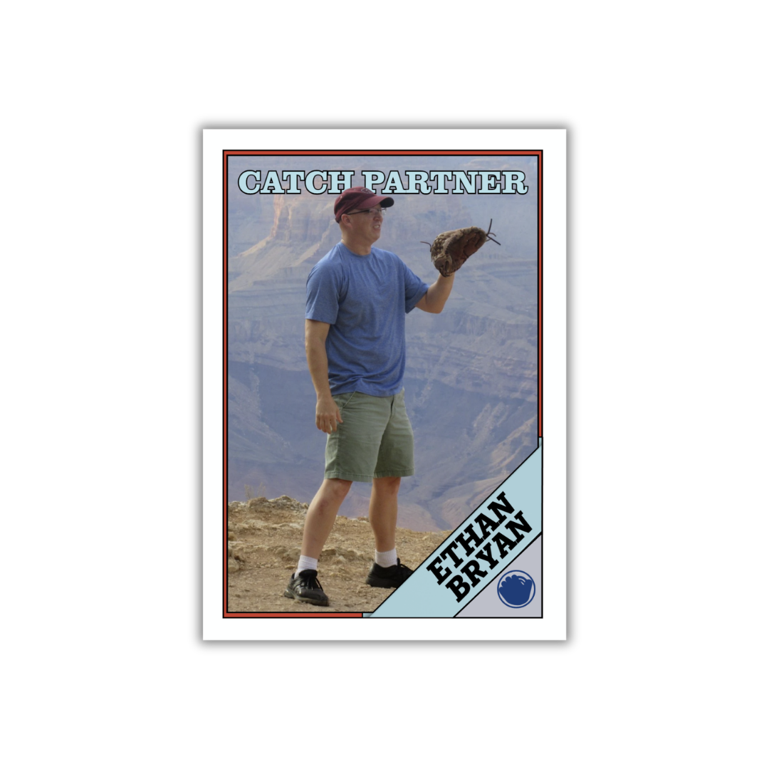 Updated Ethan Bryan Catch Partner promotional trading card design created for the Community Partnership of the Ozarks program.