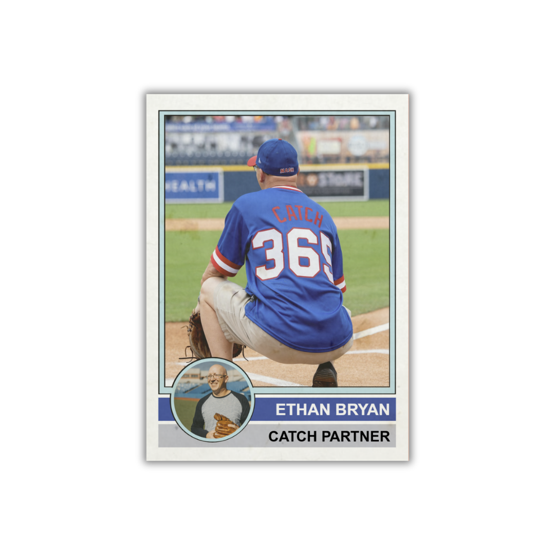 Author Trading Card for the book Playing Catch by Ethan Bryan