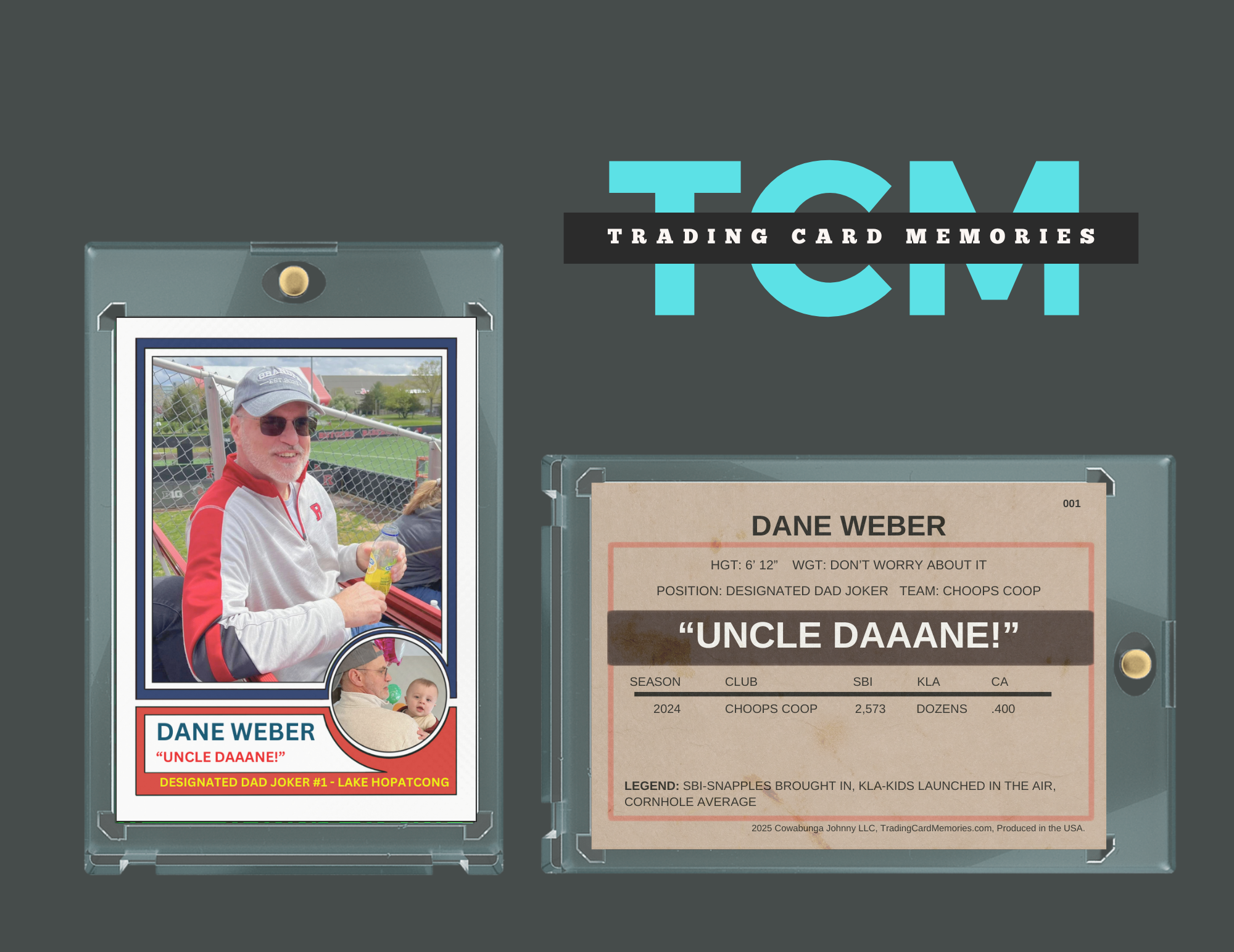Uncle Dane Tribute Trading Card