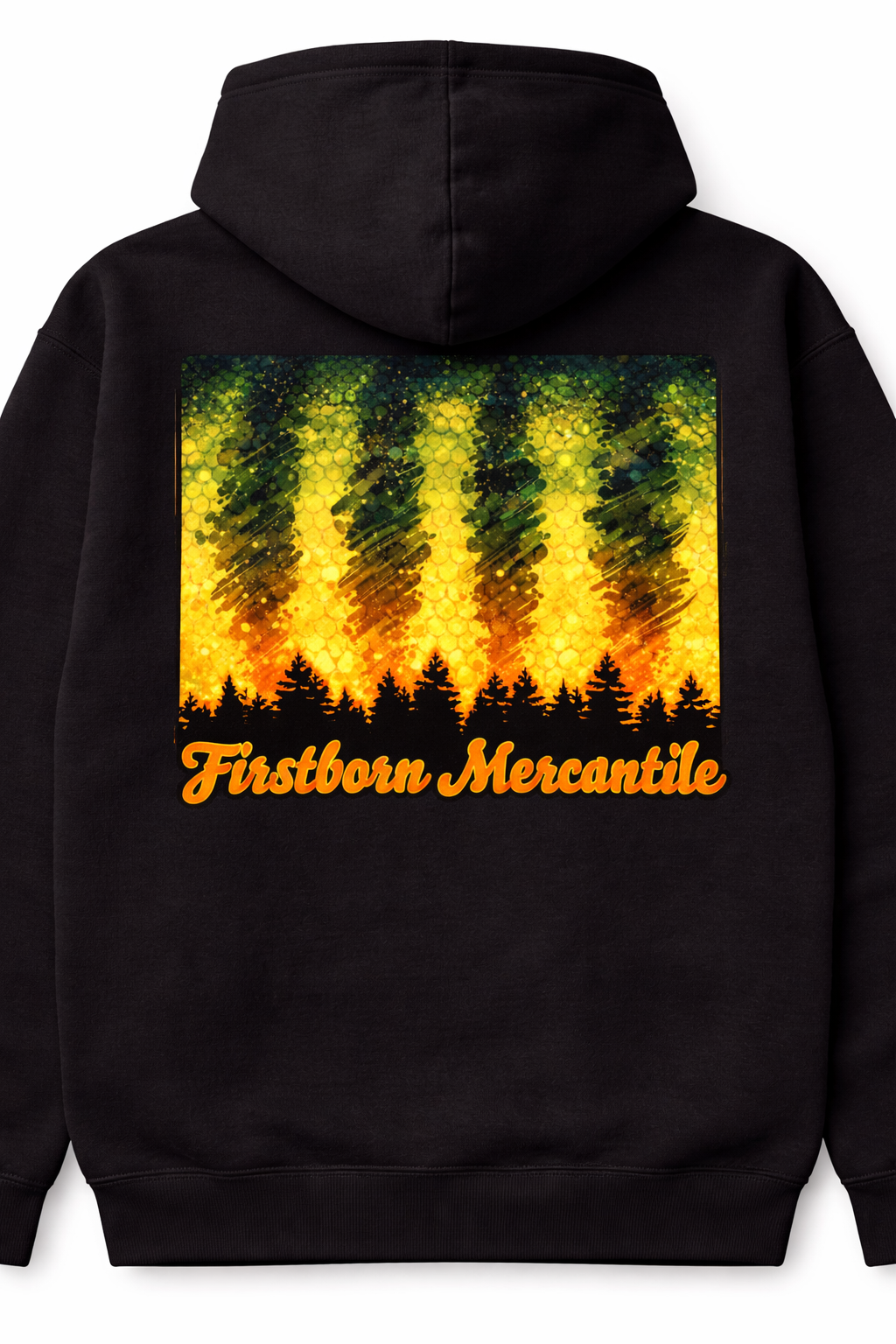 Northern lights forest hoodie design.png