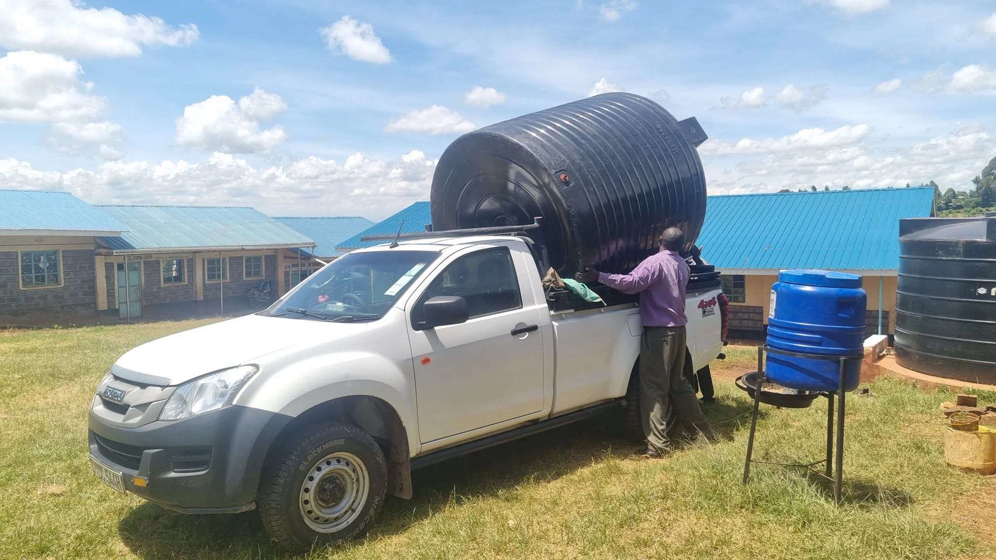 New water tank arrives