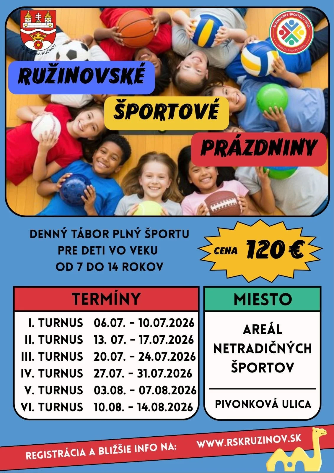 Aj toto leto pozývame do našich letných táborov