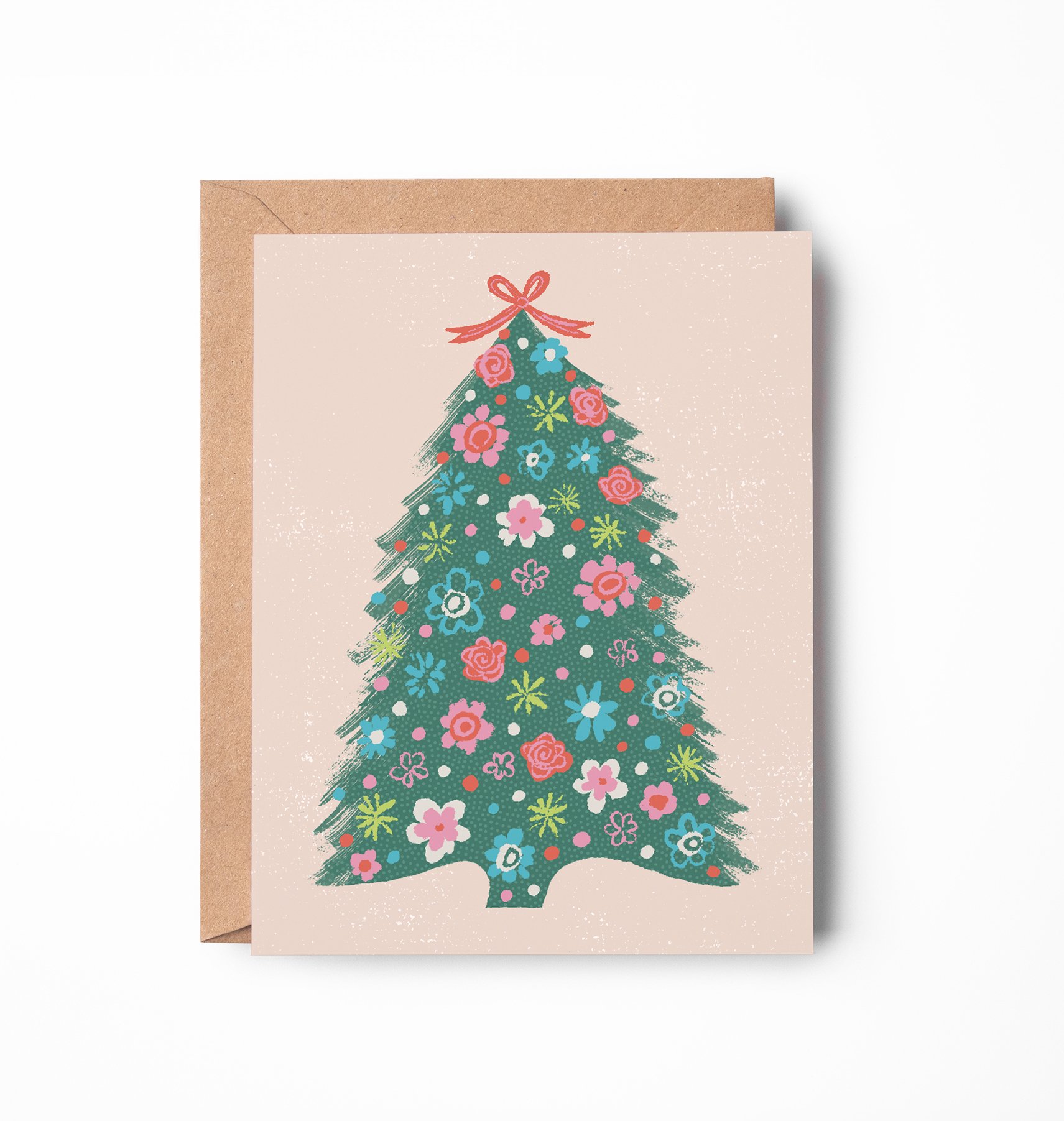 Floral Christmas Tree Card
