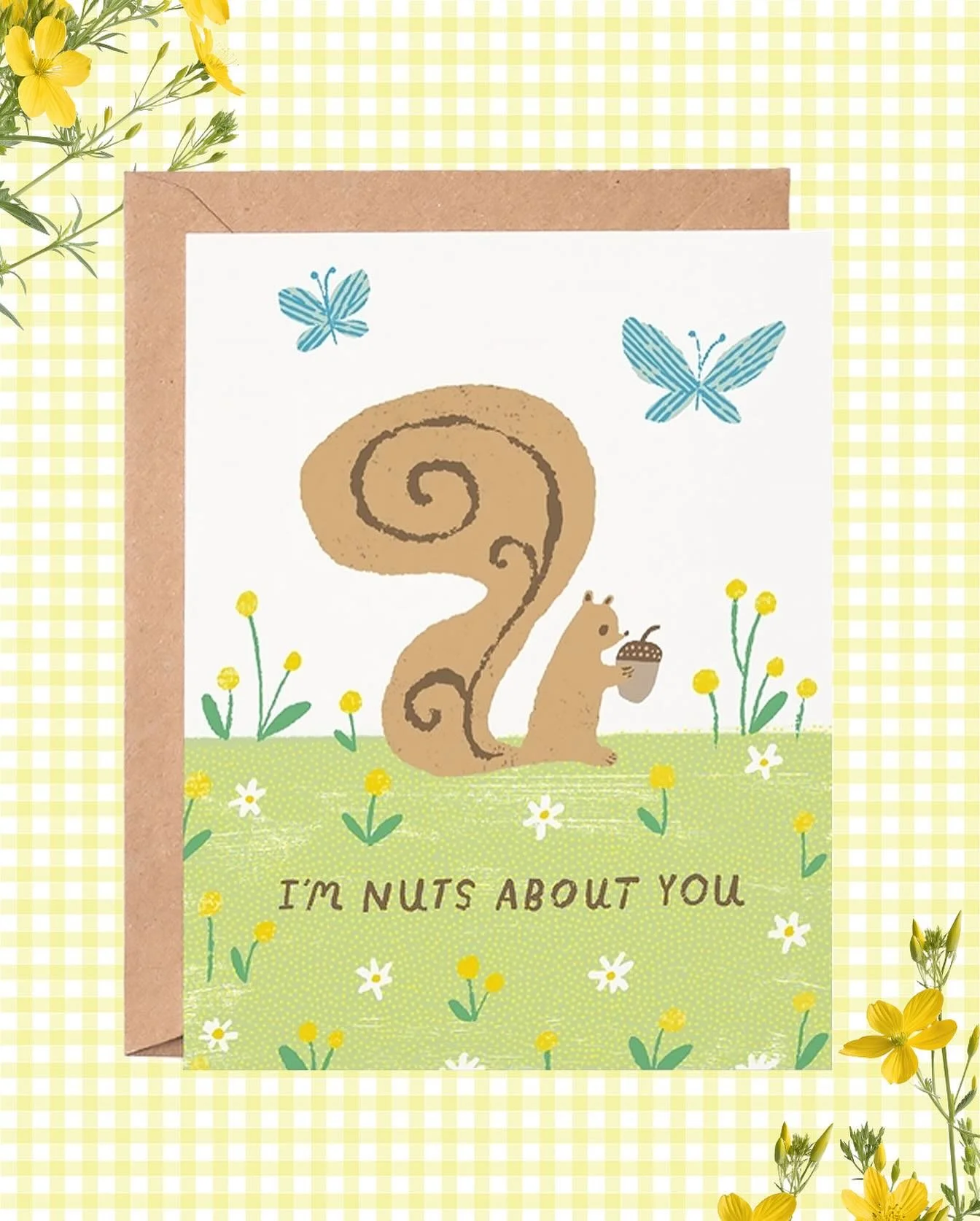 One of my new cards I&rsquo;m nuts about! 🐿️💛

.
.
.
.
.
.
.
.
#independentstationery 
#wholesalegreetingcards 
#cutepapergoods 
#illustratedcards 
#stationeryaddiction 
#artsycards 
#smallbatchstationery 
#cutecardcollection 
#creativecards 
#stat