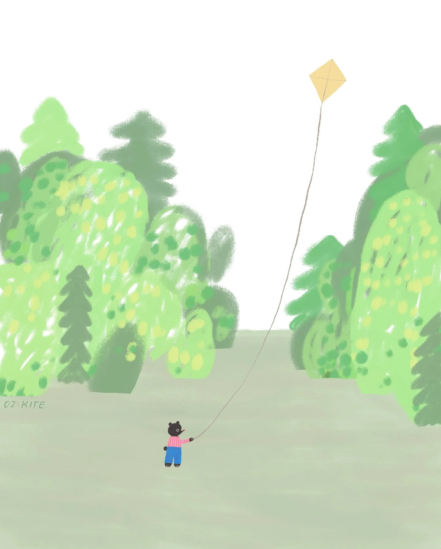 Day 2: KITE for #peachtober25 🪁🐻💚 (swipe for a close up!)

Ok finally treated myself to some play time with the new procreate brushes&hellip;I&rsquo;m in love!! This cute kite scene brought to you by the brush Trevallyn 😍

#peachtober25kite #peac