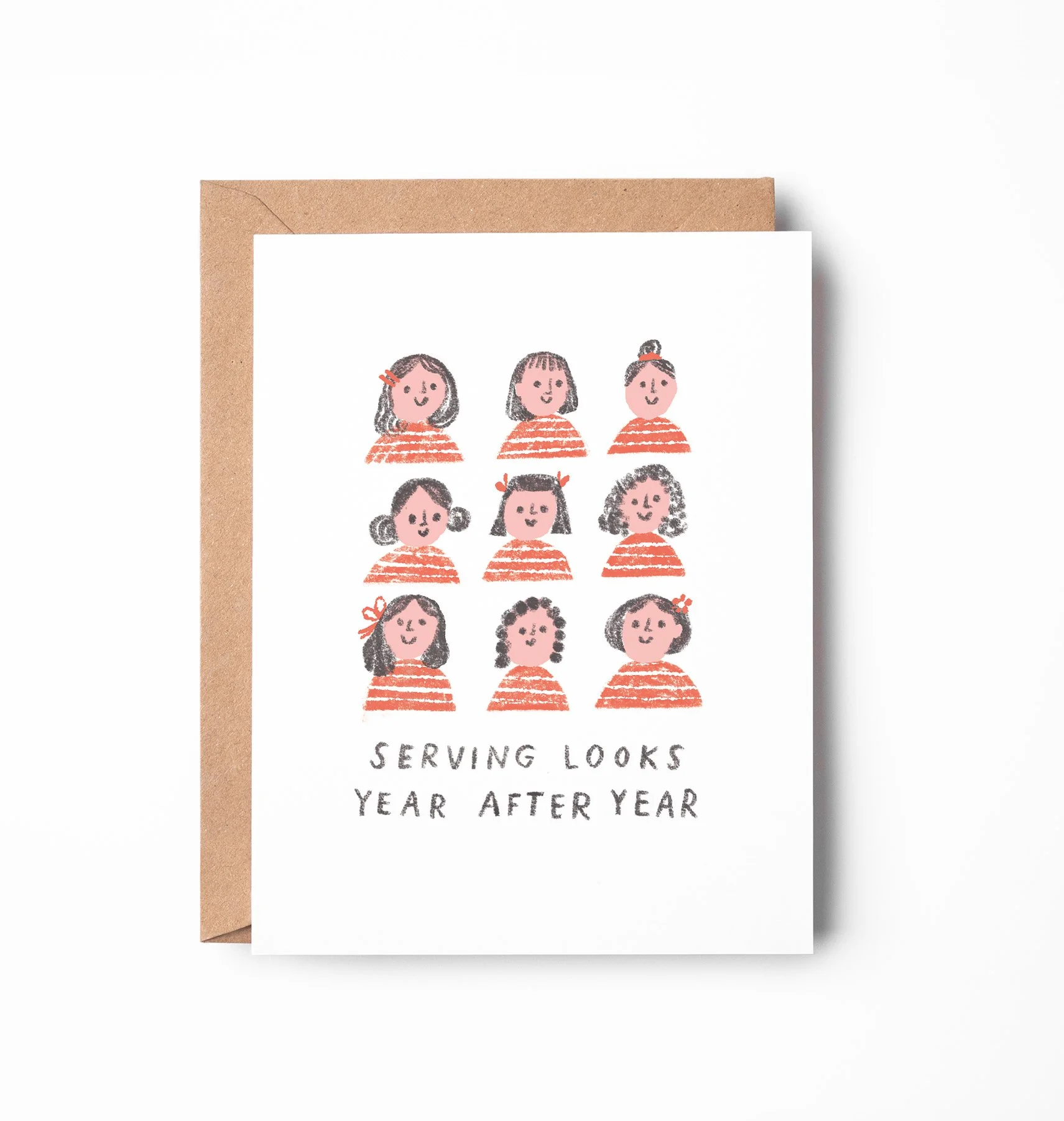 Serving Looks Birthday Card