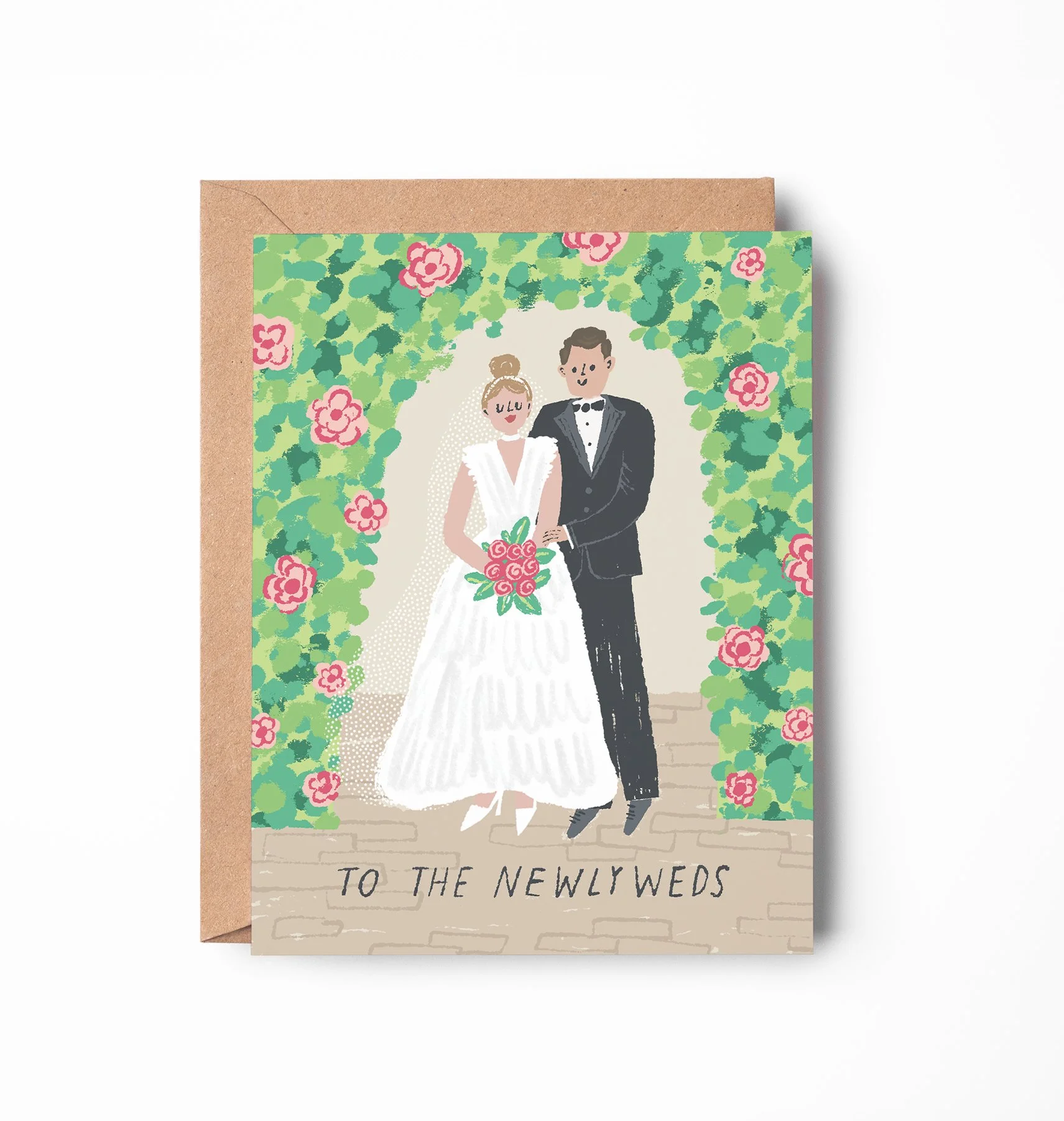 Newlyweds Garden Wedding Card