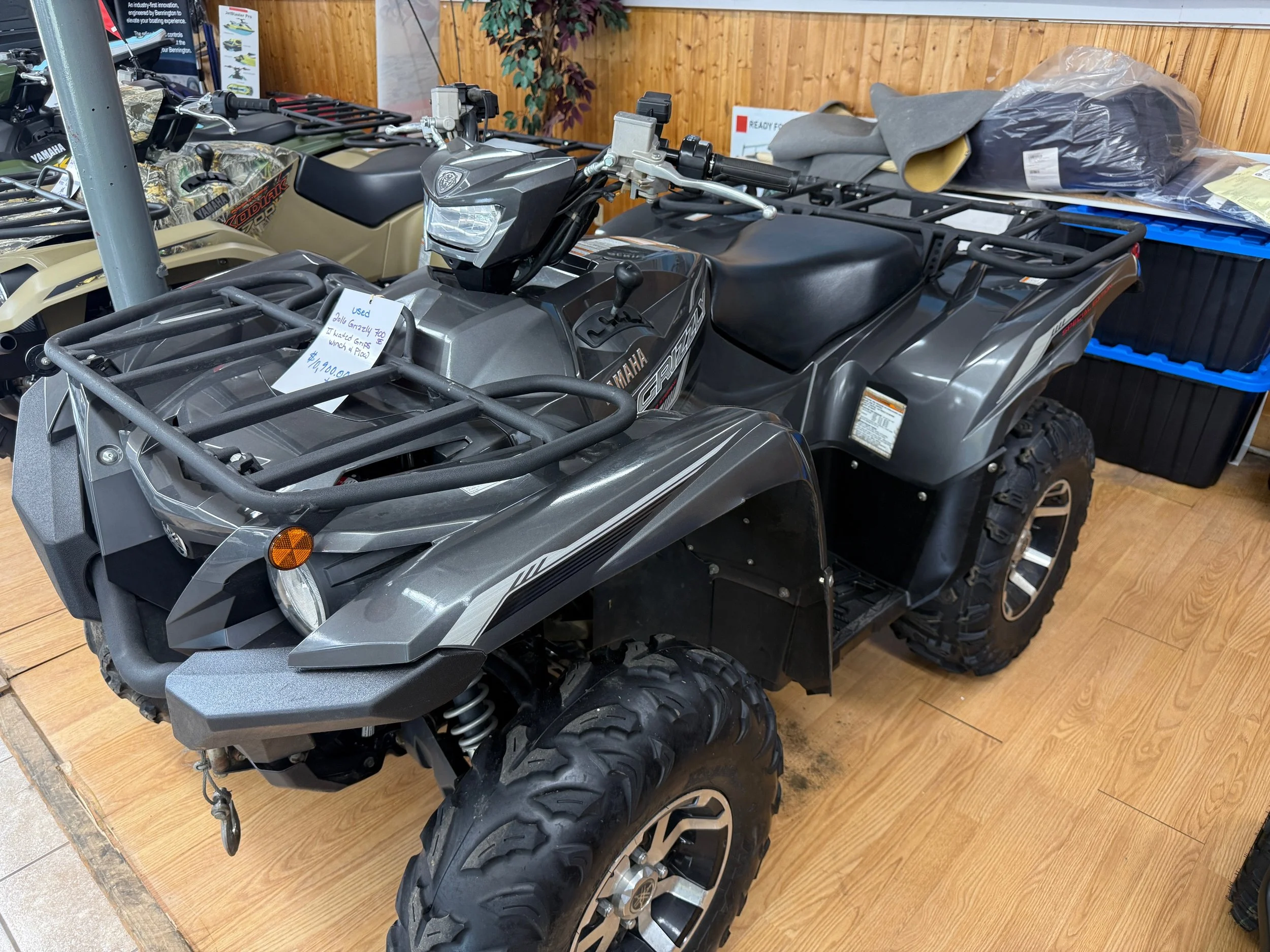 2016 Yamaha Grizzly 700
Winch, Heated Grips, very low mileage. 1 owner machine
$10,900 + tax